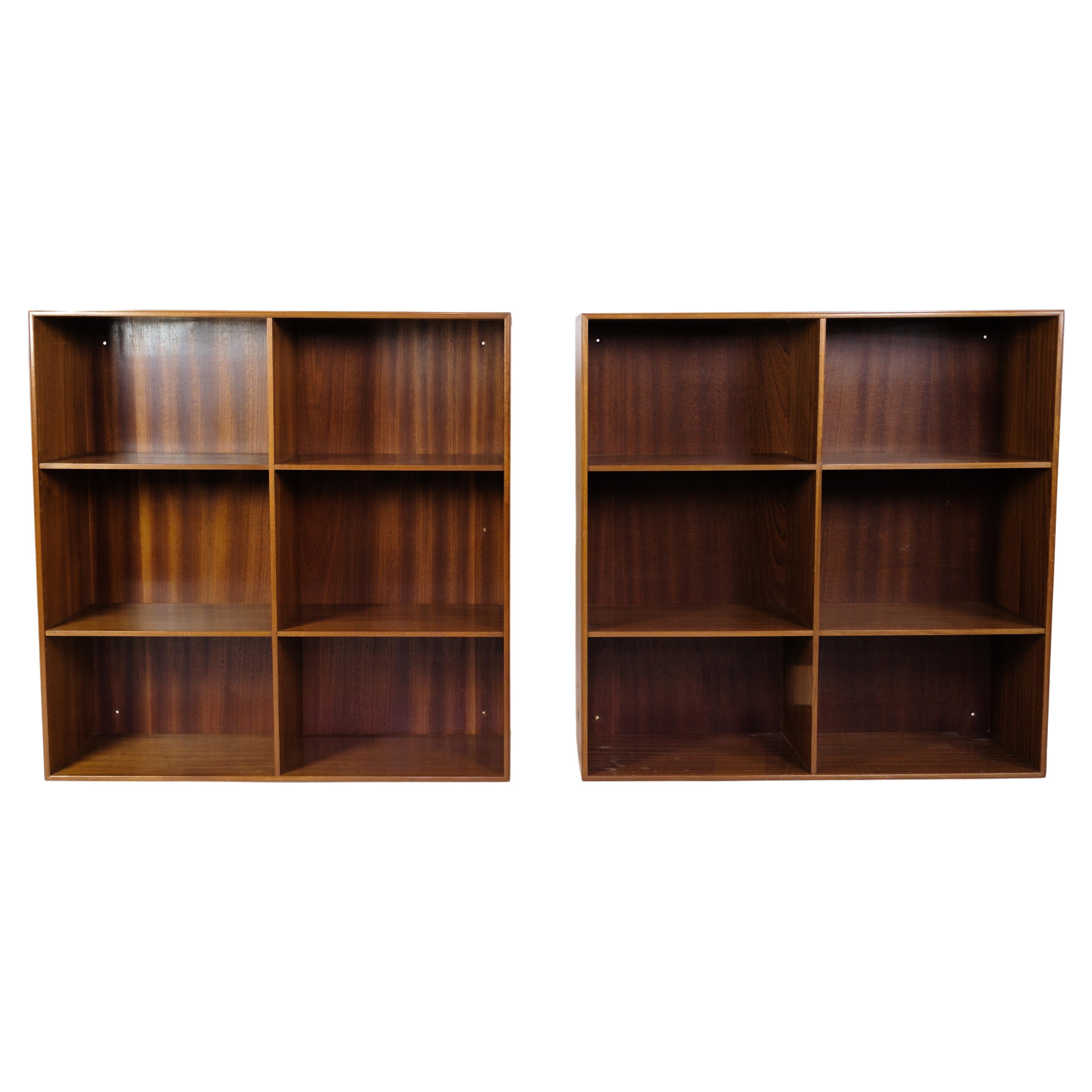 Bookcase in Light Mahogany of Mogens Koch and Rud Rasmussen from the 1960s For Sale