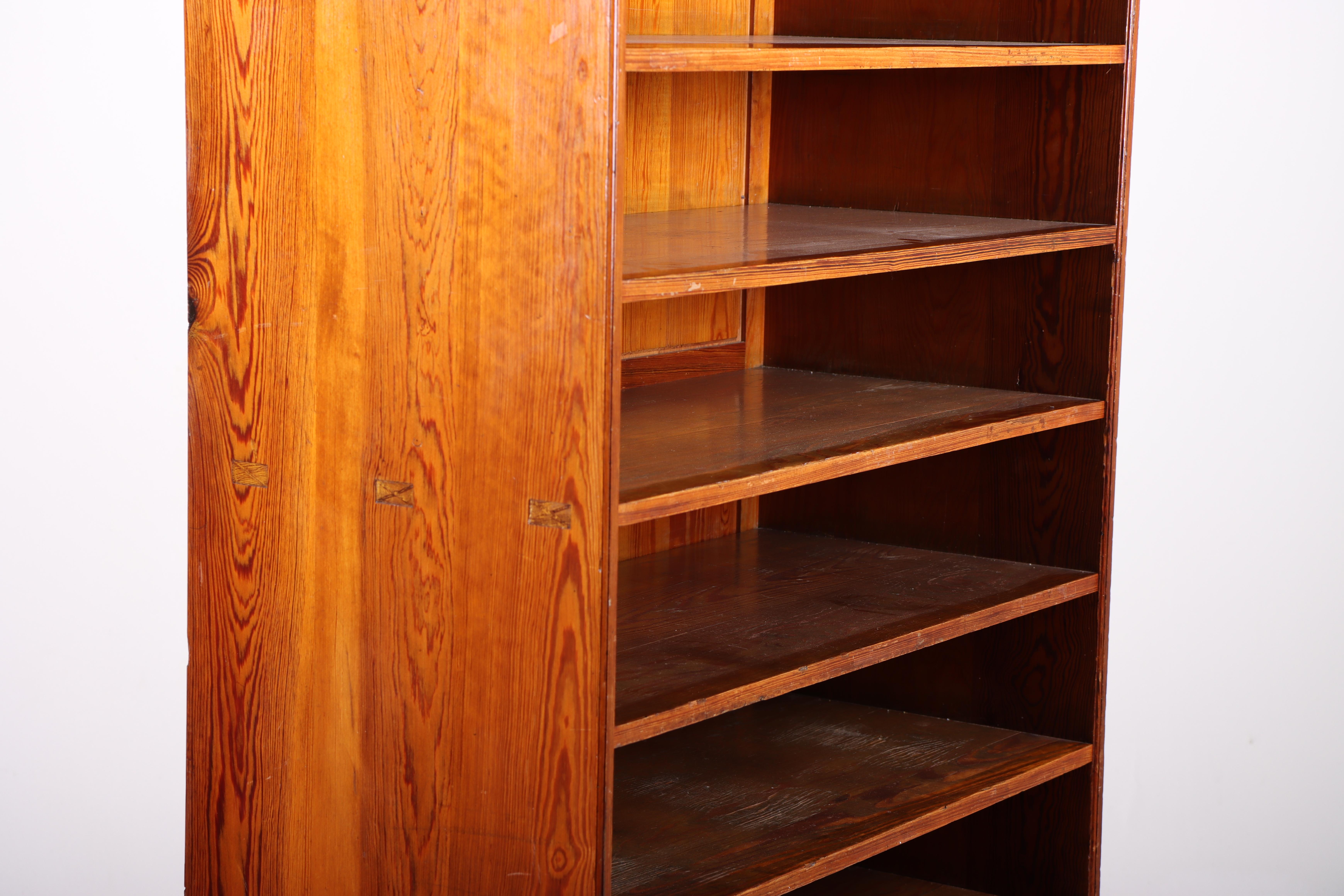 Bookcase in Solid Pine Designed by Martin Nyrop for Rud Rasmussen For Sale 4