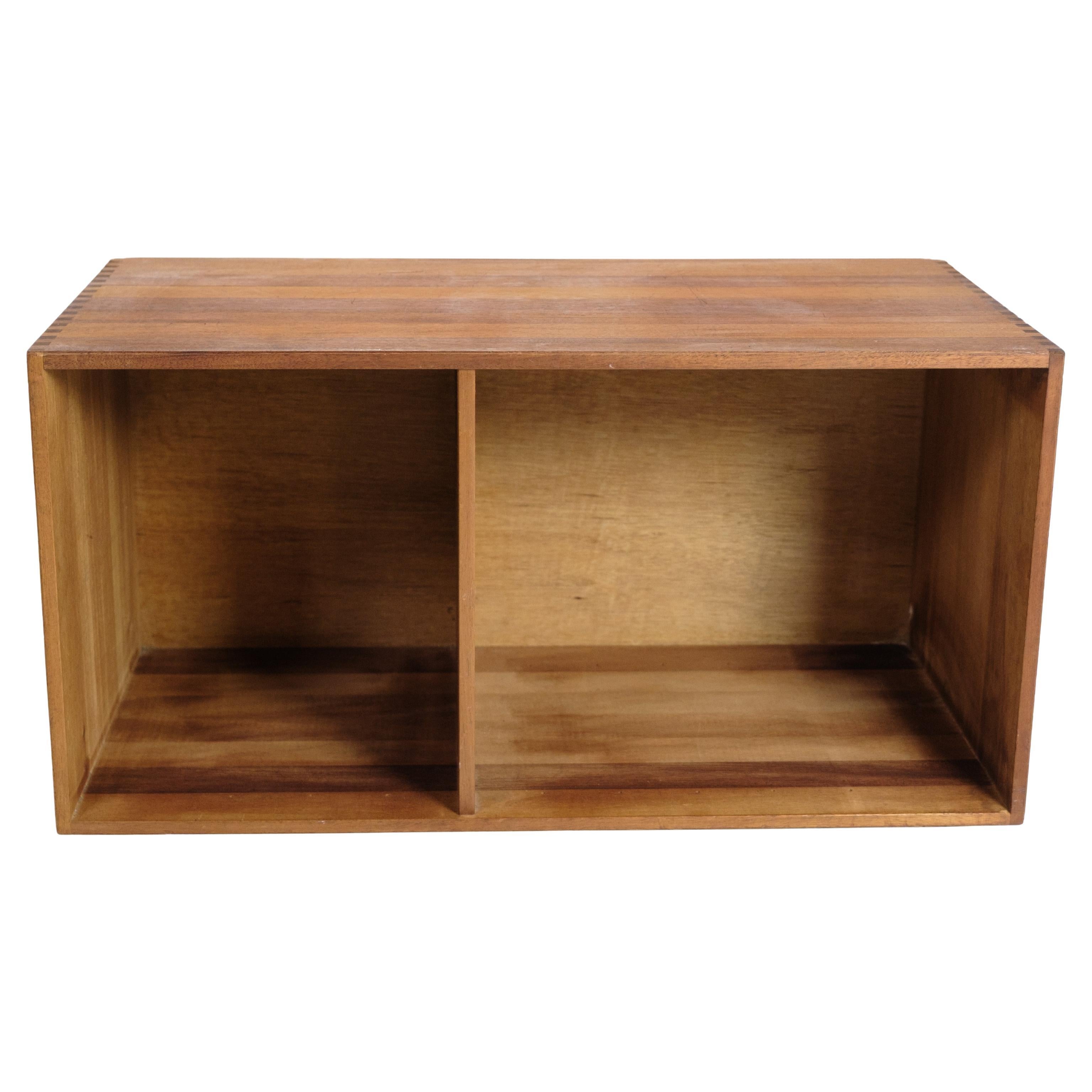 Bookcase In Teak With Tappede Collections, Danish Design From 1960s