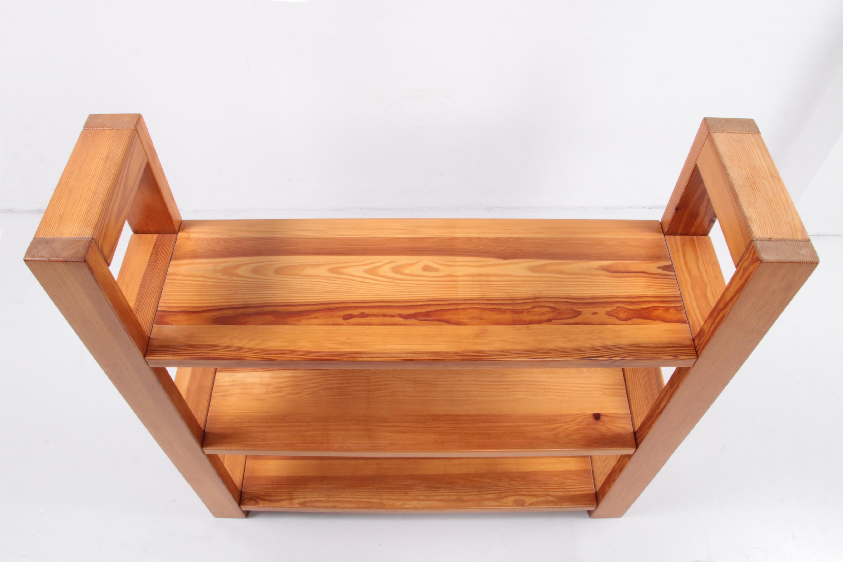 Elm Bookcase in the style of Maison Regain made of elm wood 1970, France