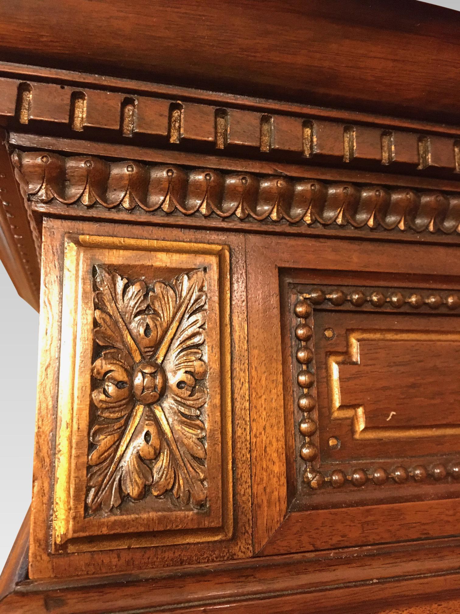 Hand-Crafted Bookcase in Walnut, French, circa 1890