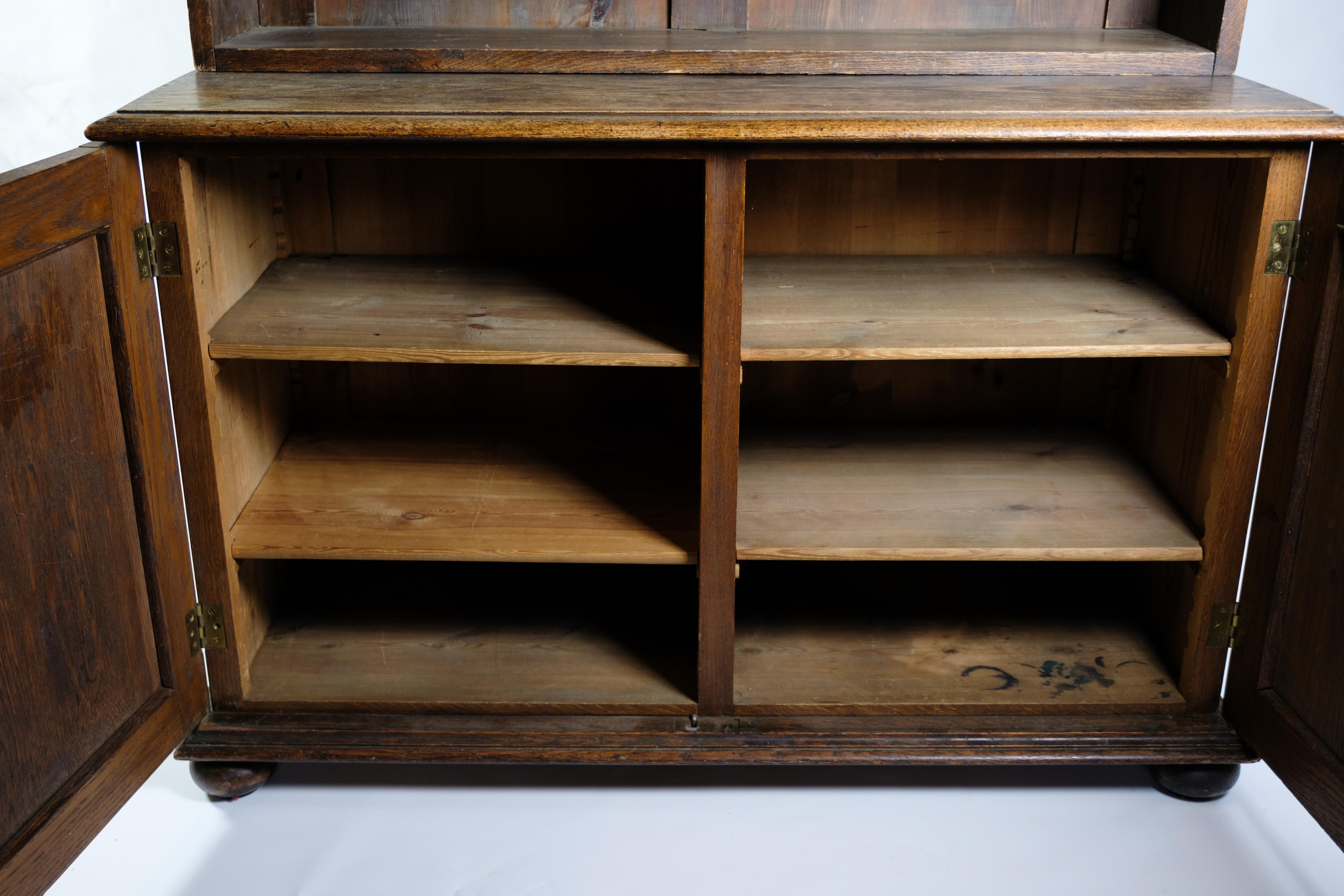 Danish Bookcase Made In Oak From 1890 For Sale