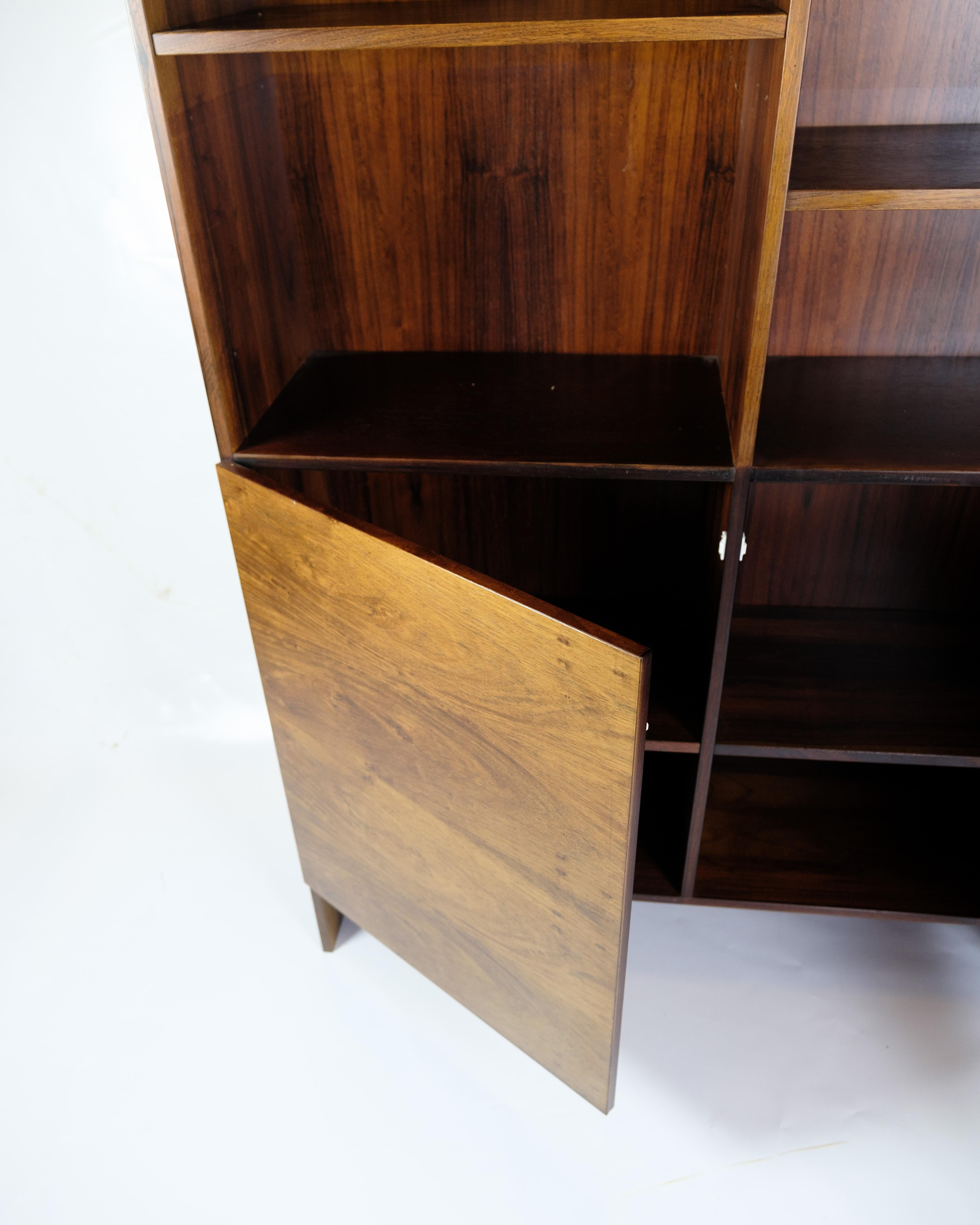 Bookcase Made In Rosewood, Danish Design From 1960s For Sale 1