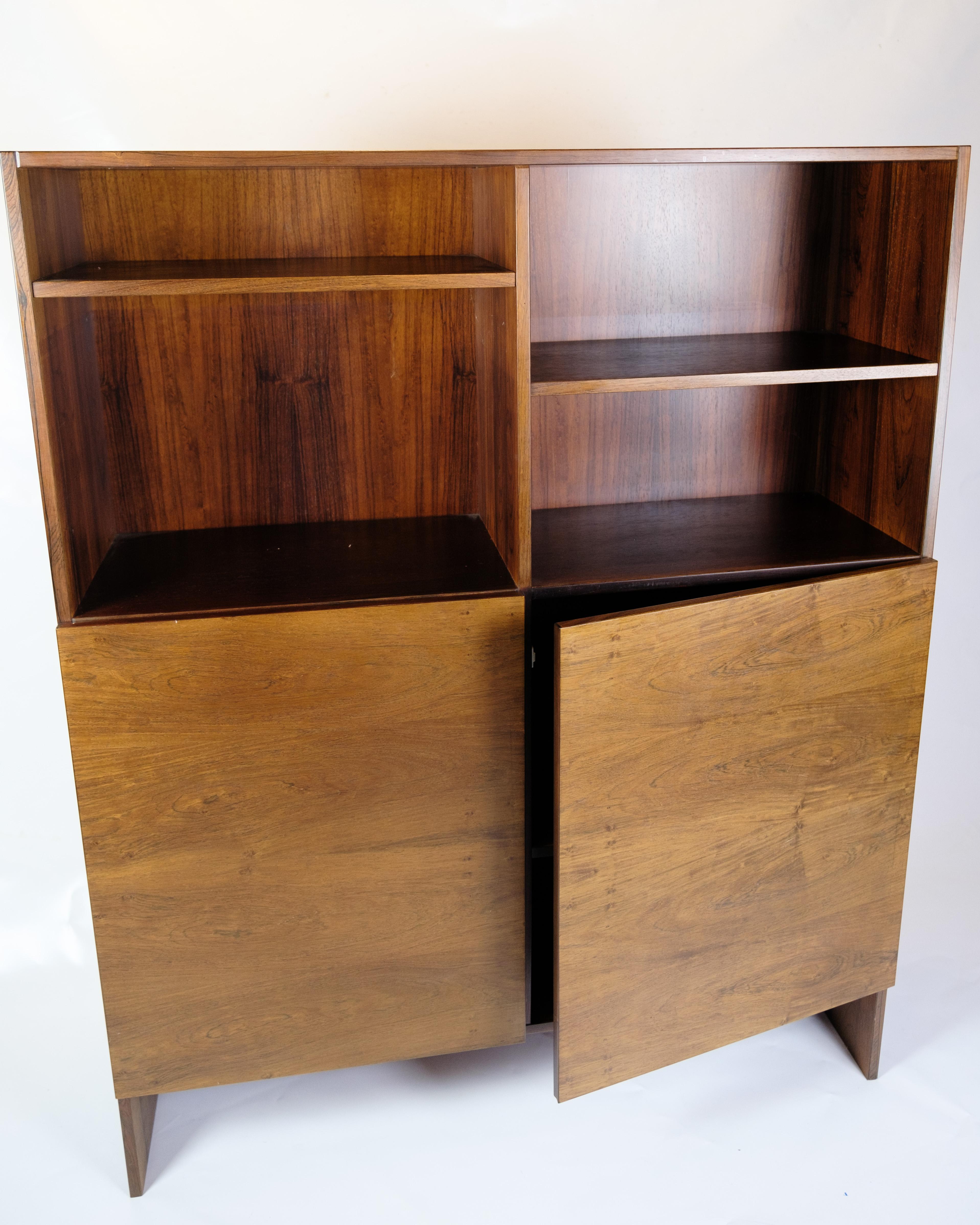 Bücherregal aus Palisanderholz, dänisches Design aus den 1960er Jahren (Rosenholz) im Angebot