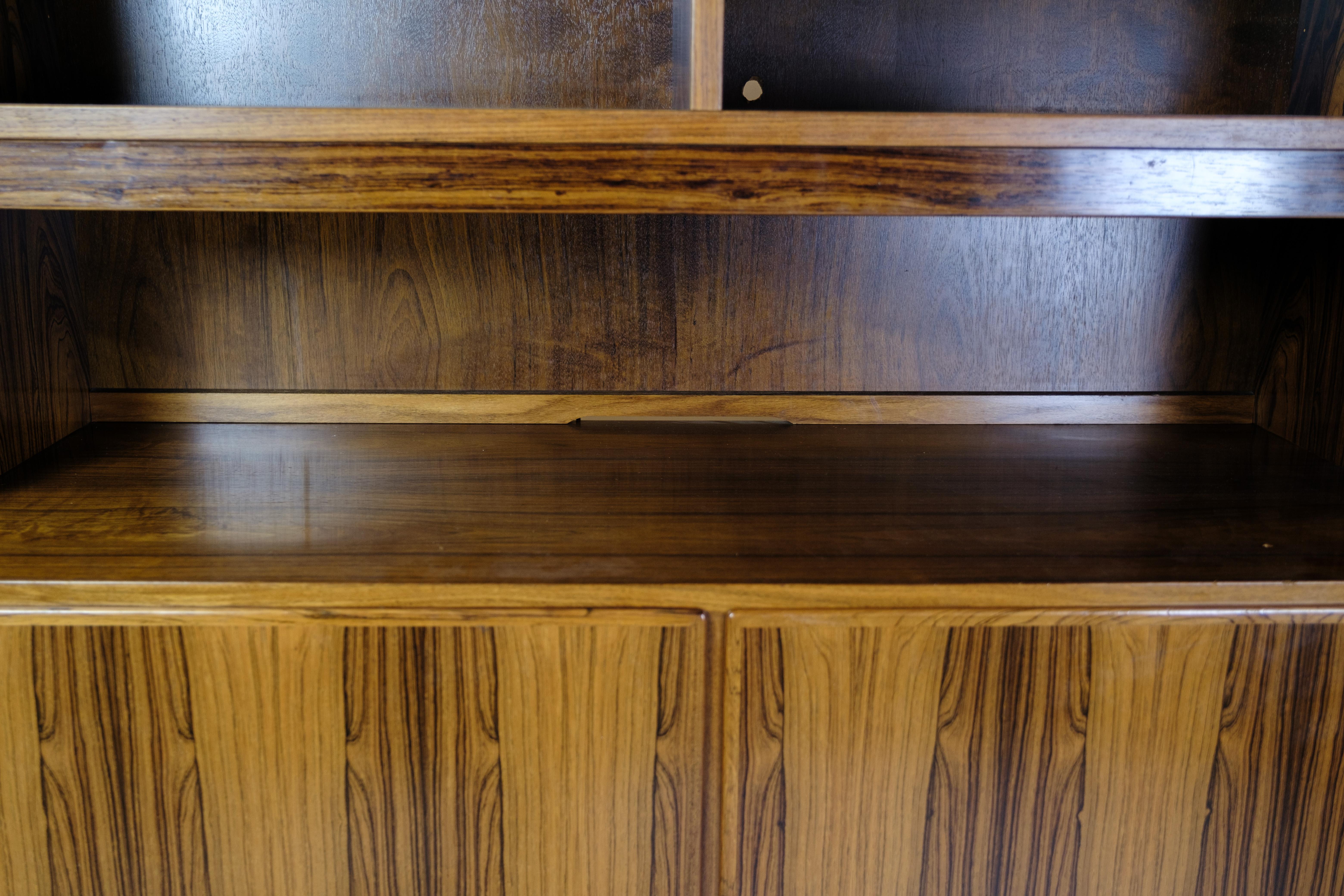 Danish Bookcase Made In Rosewood Made By Hundevad Furniture From 1960s For Sale