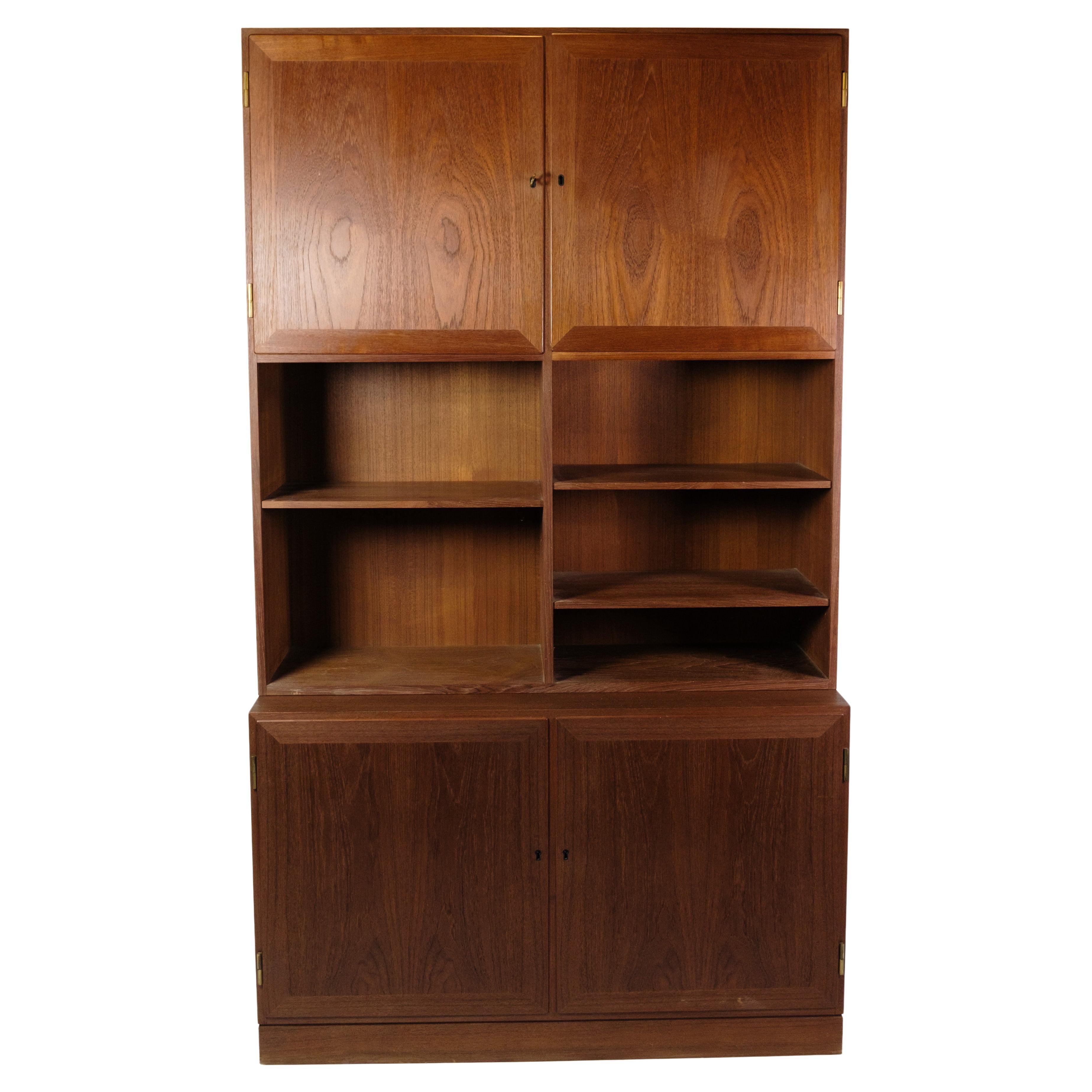 Bookcase Made In Teak, Danish design From 1960s For Sale