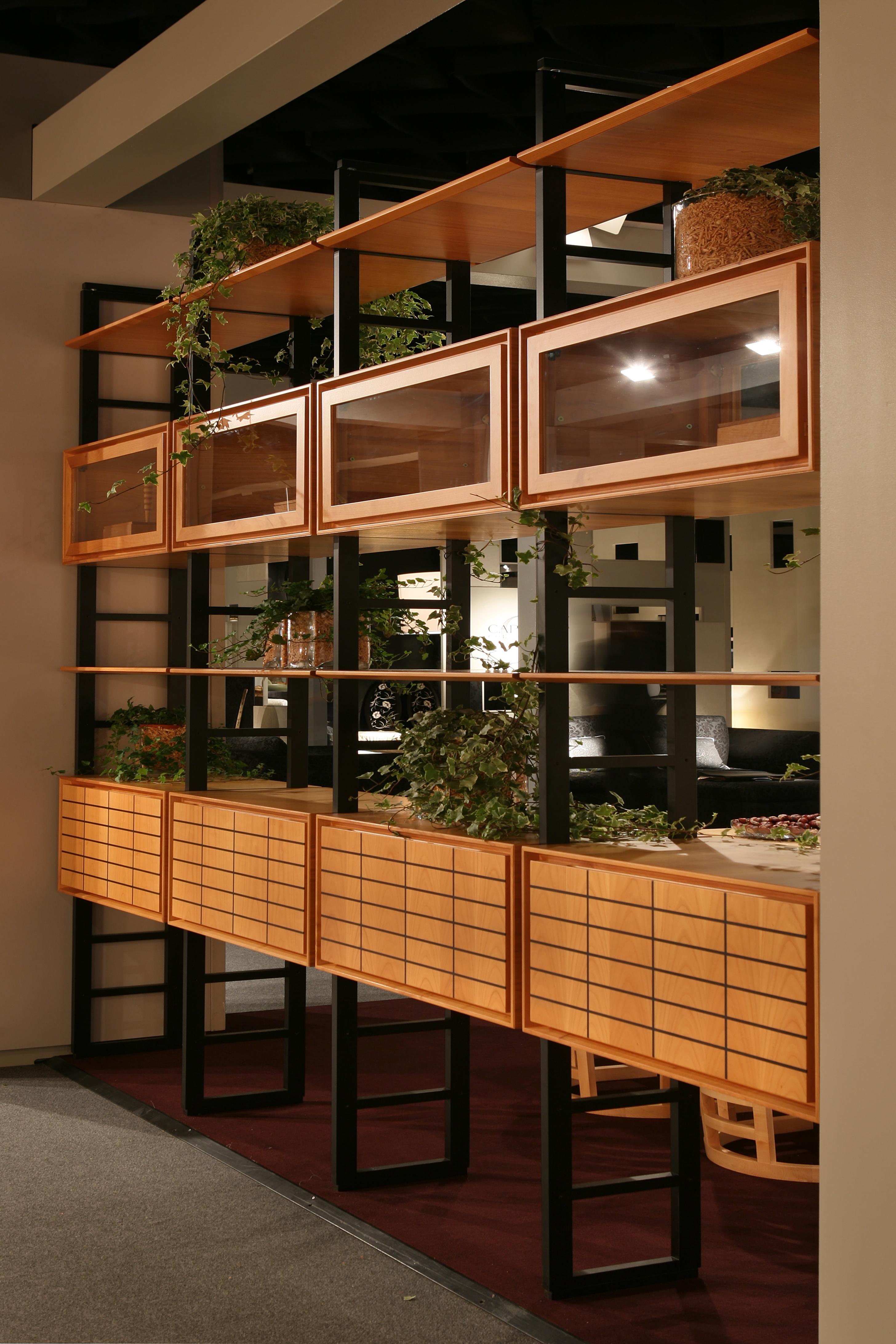 Hand-Crafted Bookcase Made of Cherrywood