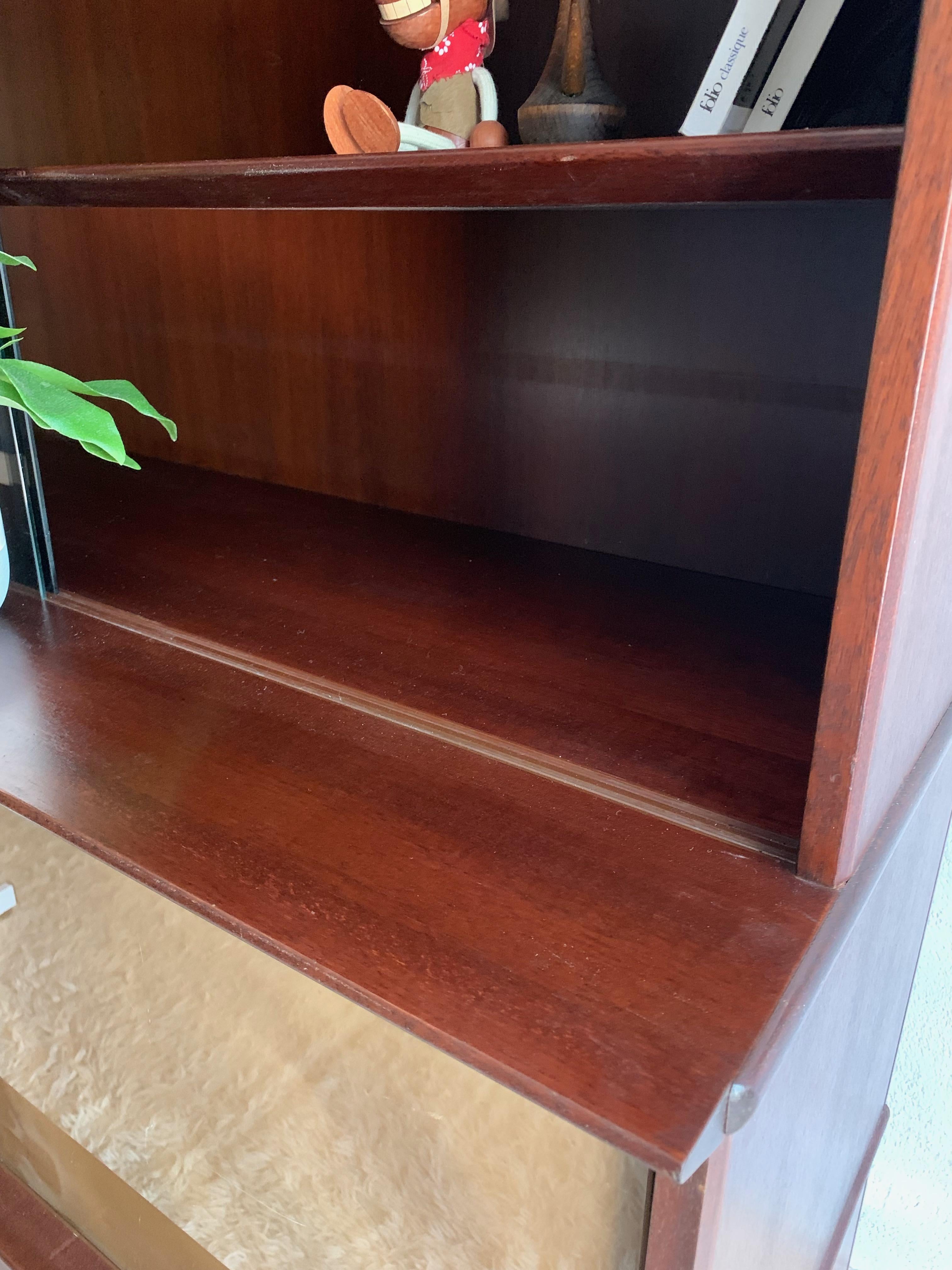 Bookcase Midcentury Oscar by Didier Rozaffy In Good Condition For Sale In Noiseau, FR