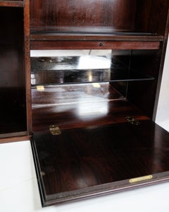 Bookcase Model 35 Made In Rosewood By Omann Jun. Furniture Factory From 1960s