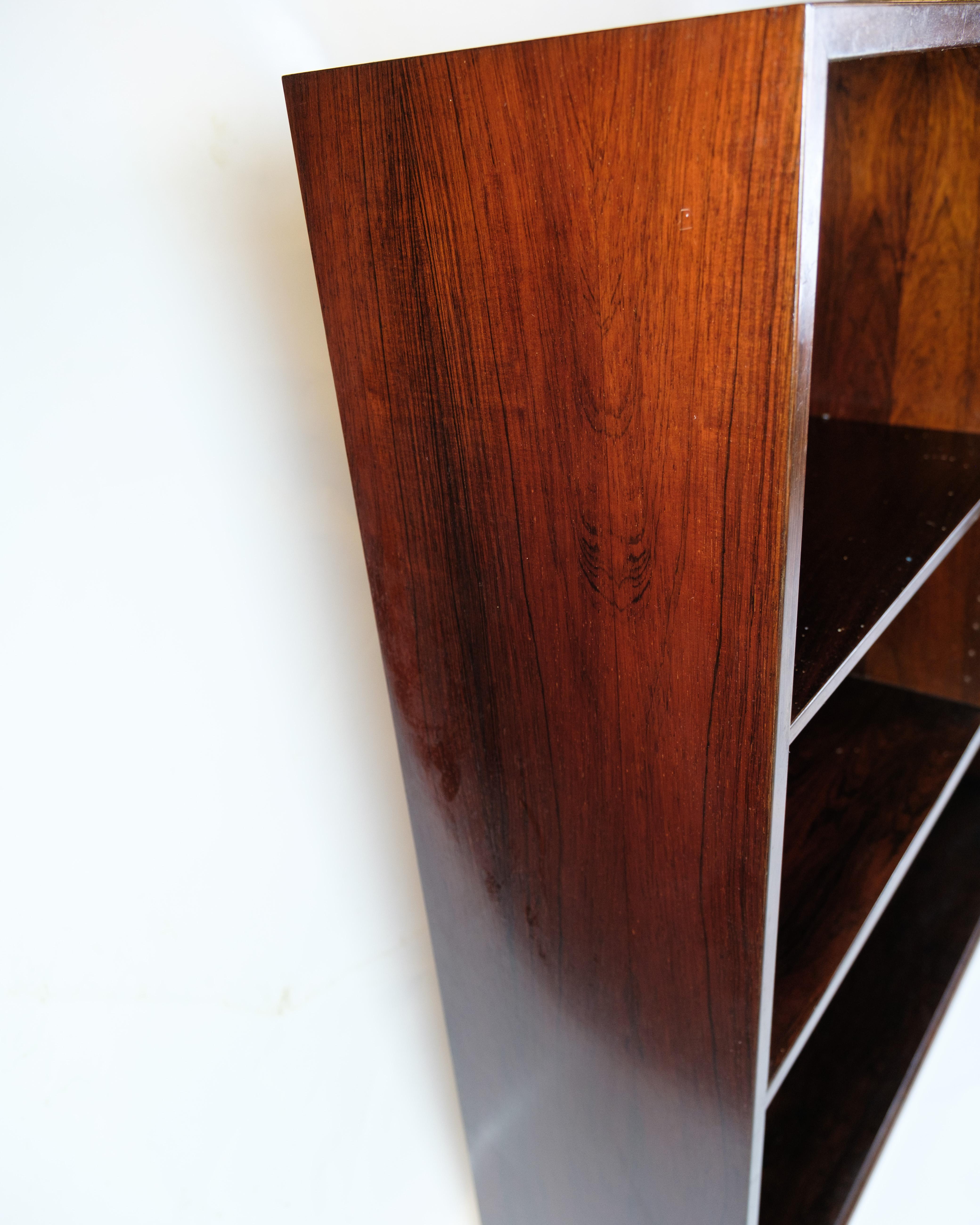 Mid-20th Century Bookcase Model 35 Made In Rosewood By Omann Jun. Furniture Factory From 1960s For Sale