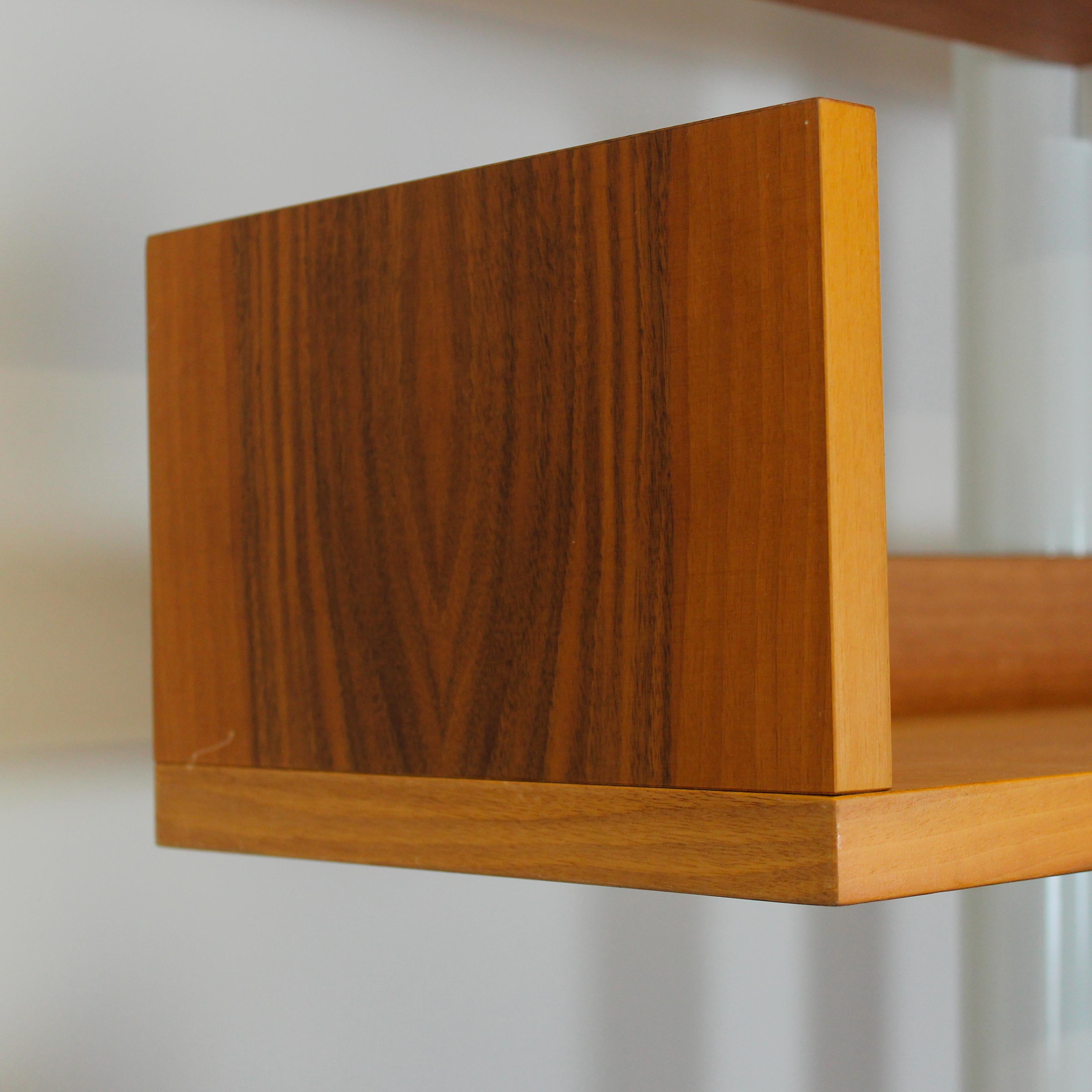 Libreria Model 795 di Carlo Scarpa per Bernini, Italia, 1980, Noce e Steele in vendita 10