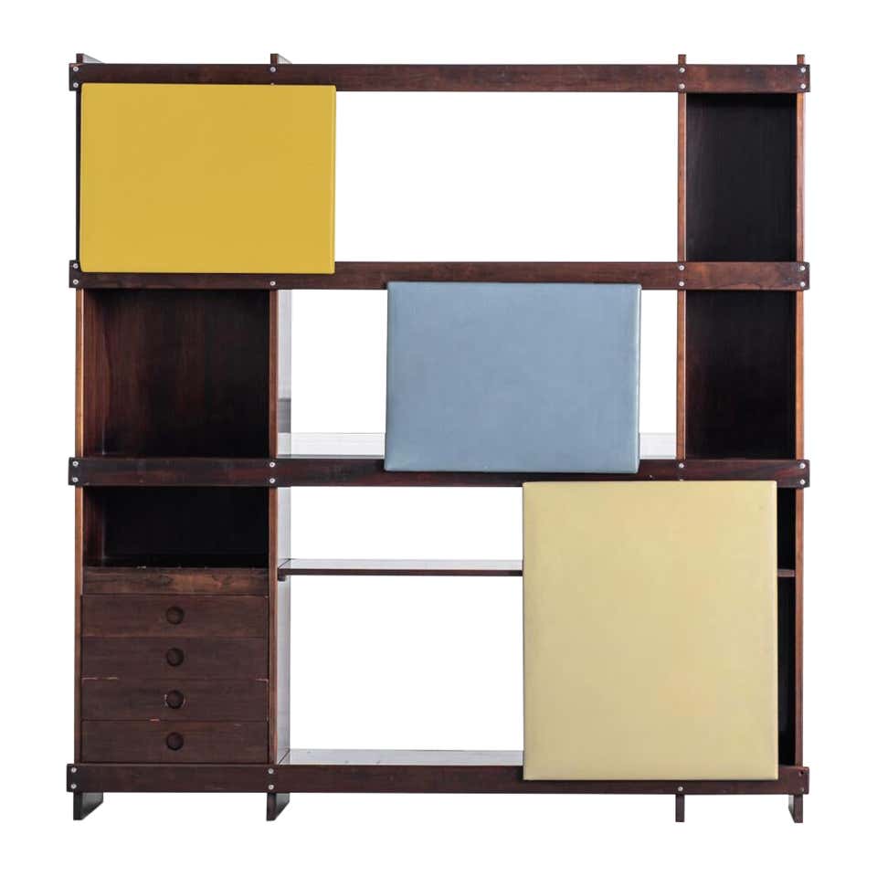 Staggered Bookcase in Walnut -double closed- Floor model in San ...