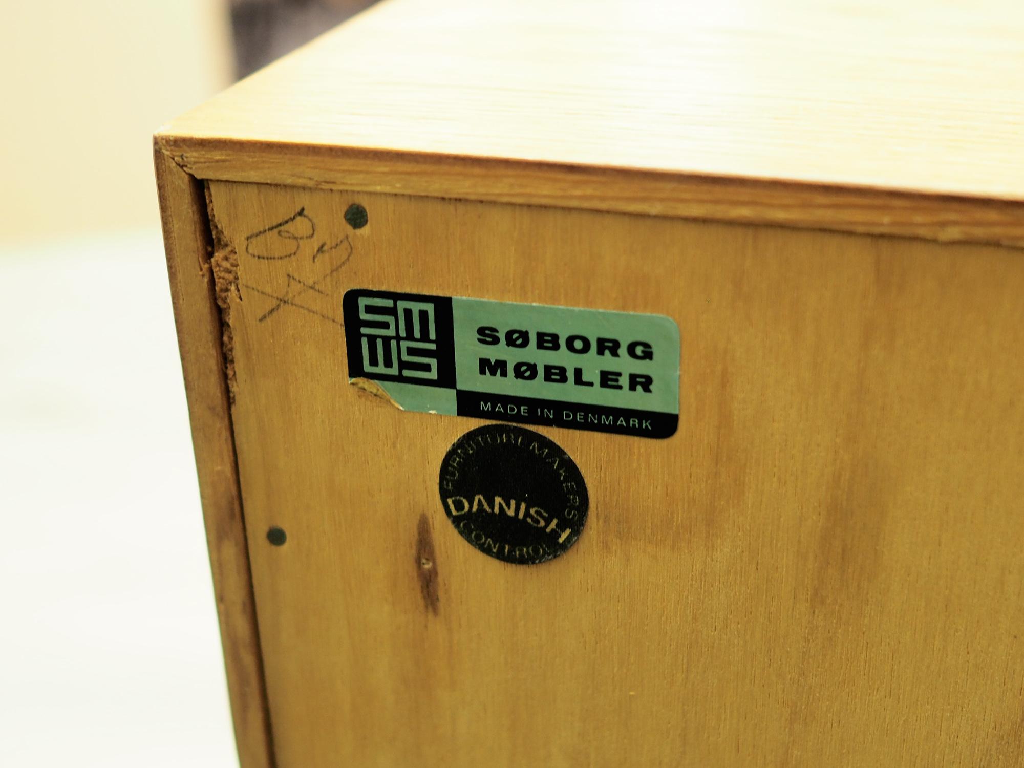  Bookcase Oak, Danish Design, 1960s, Producer Søborg, Designer Mogensen For Sale 5