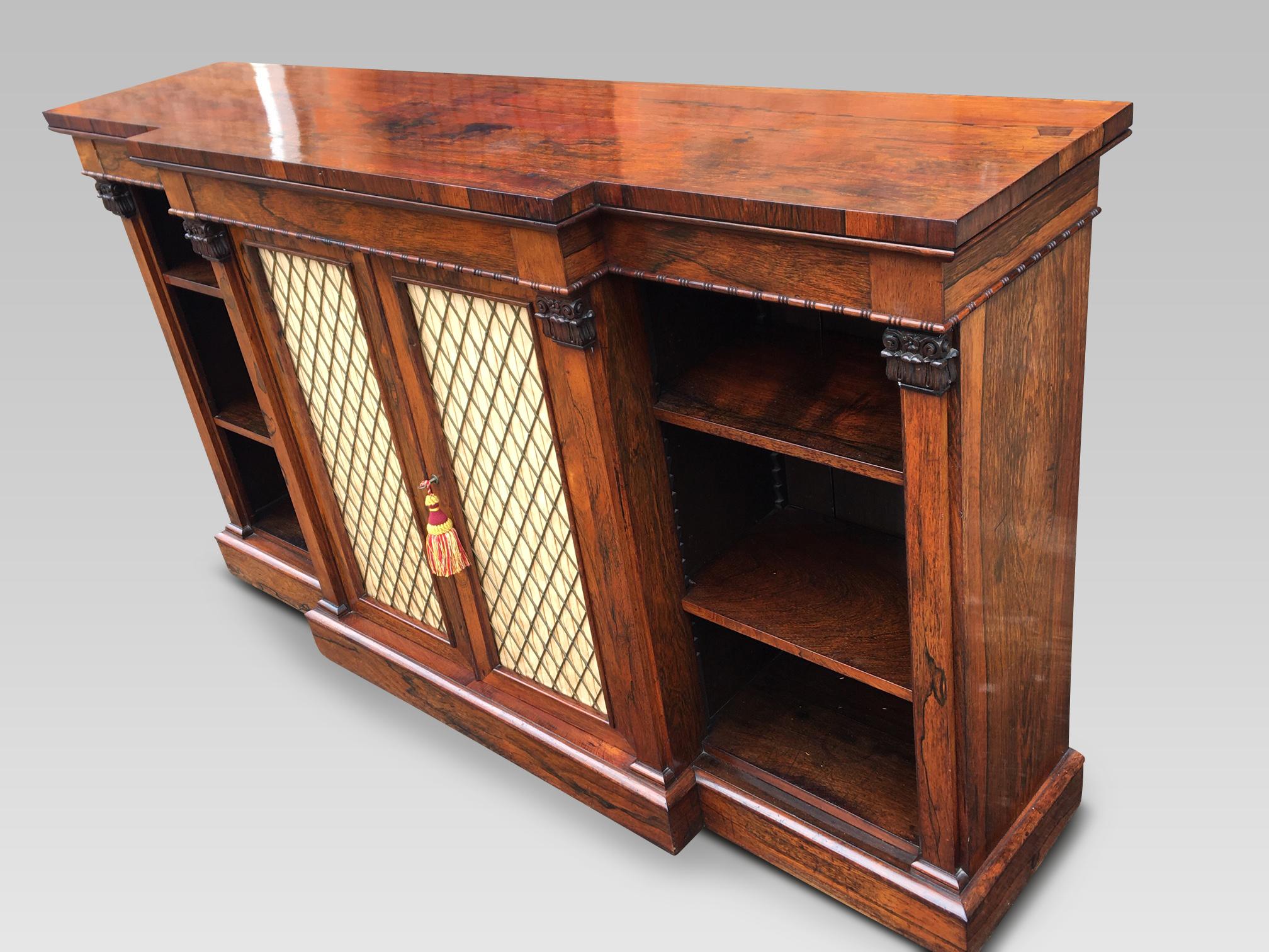 Bookcase Regency, English, Rosewood, Early 19th Century 1