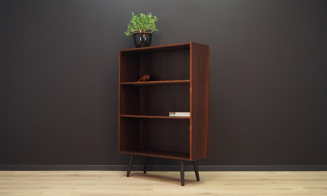 Veneer Bookcase Retro Danish Design 1960-1970 Vintage