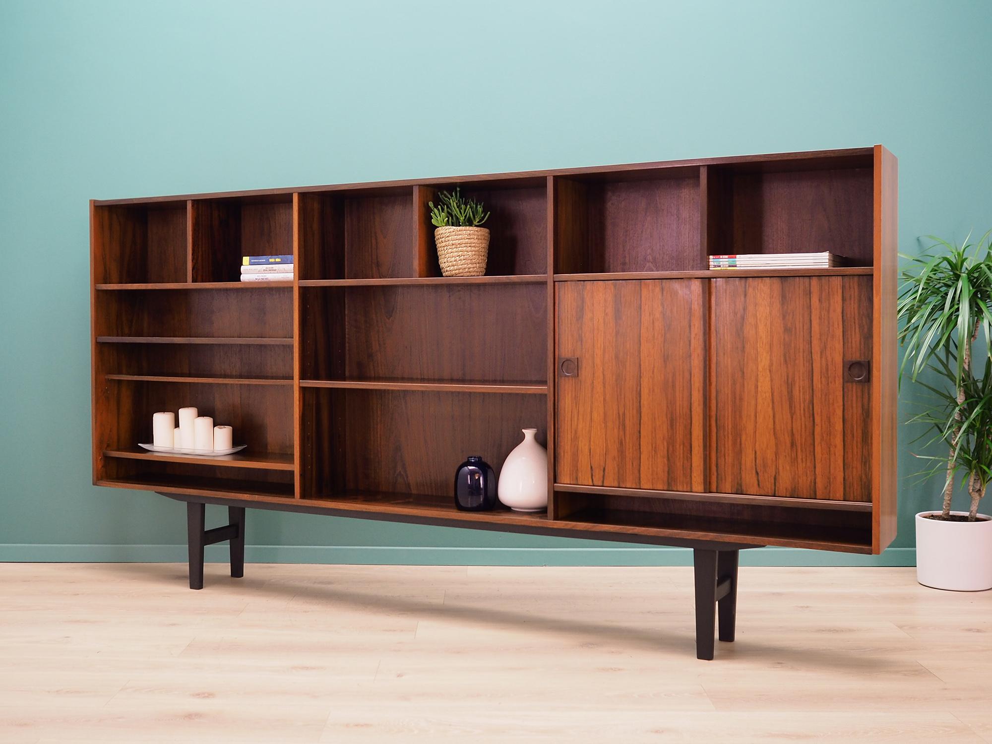  Bookcase Rosewood, Danish Design, 1960s, Producer Farsø In Good Condition In Szczecin, Zachodniopomorskie