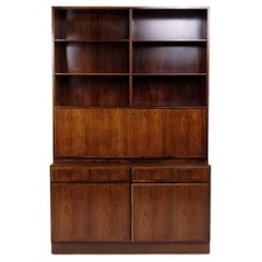 Bookcase/Secretary In Rosewood By Omann Junior From 1960s
