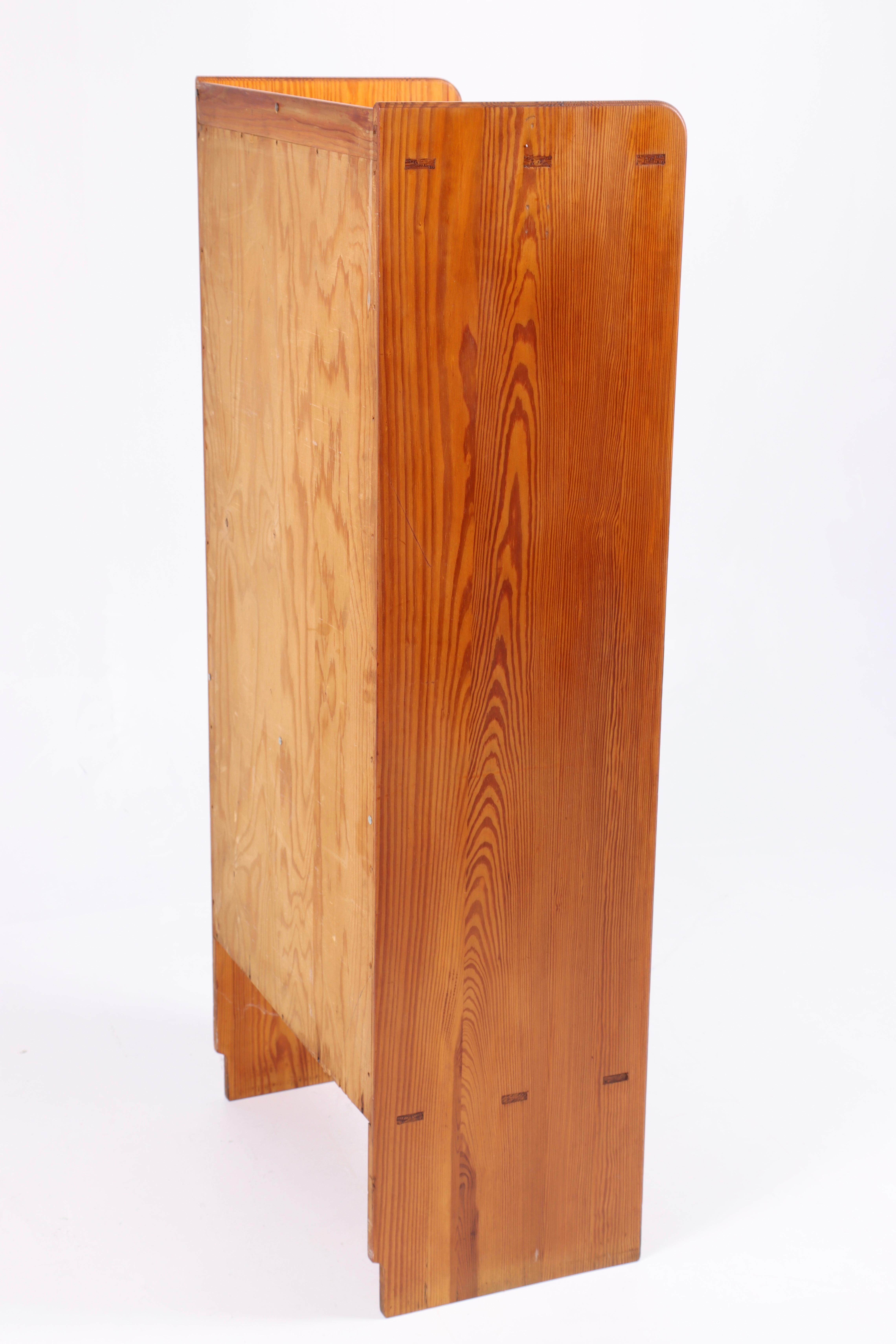 Early 20th Century Bookcase Solid in Patinated Pine Designed by Martin Nyrop for Rud Rasmussen For Sale