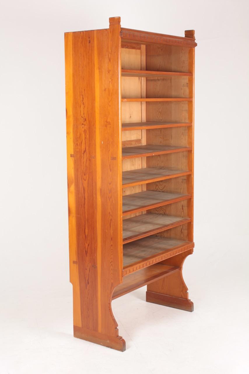 Bookcase Solid in Patinated Pine Designed by Martin Nyrop for Rud Rasmussen 1