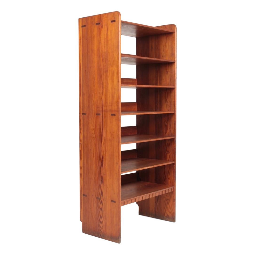 Bookcase Solid in Patinated Pine Designed by Martin Nyrop for Rud Rasmussen