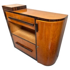 Bibliothèque Style : Art Deco en Wood , fabriqué en France, 1920
