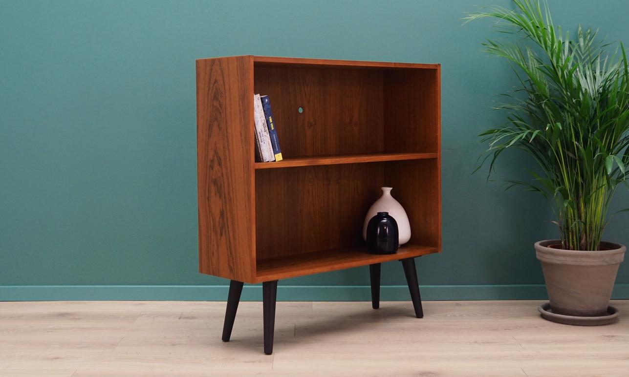 Scandinavian Modern Bookcase Teak 1960s Danish Design Retro