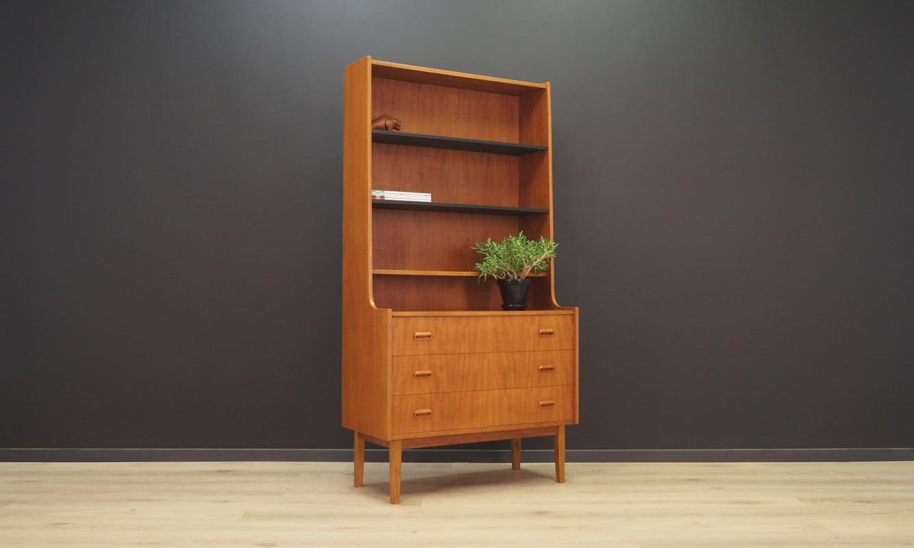 Mid-Century Modern Bookcase Teak Danish Design Vintage, 1960s For Sale