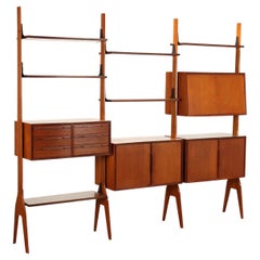 Bookcase Teak, Italy, 1960s