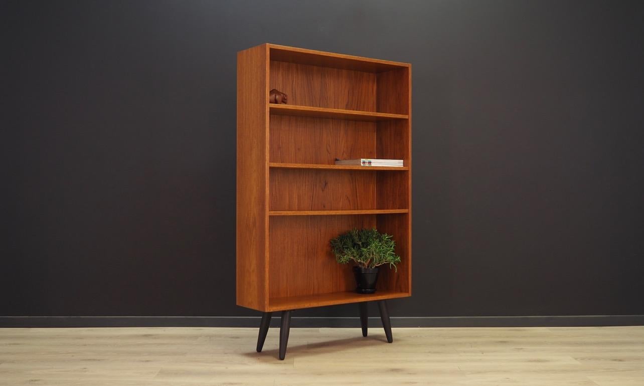 Mid-Century Modern Bookcase Teak Scandinavian Design, 1960-1970