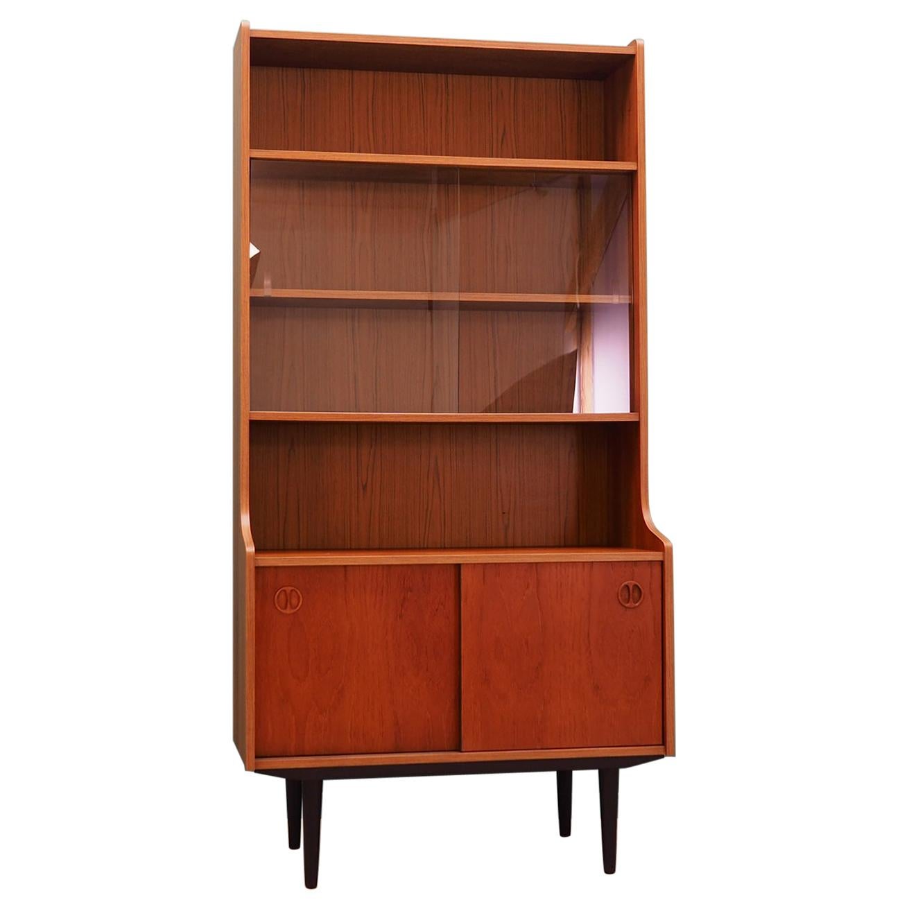 Bookcase Teak Scandinavian Design, 1960s-1970s