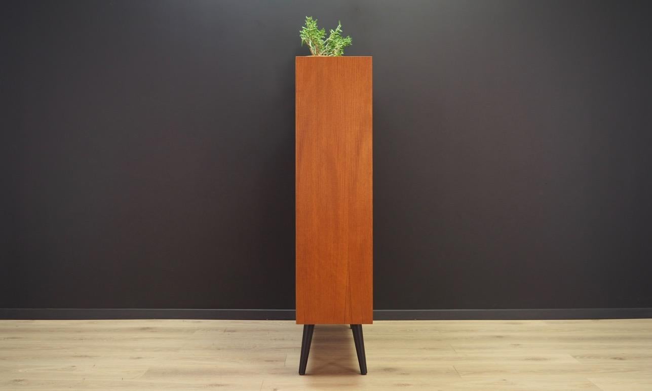 Bookcase Teak Vintage Danish Design, 1960s-1970 In Good Condition In Szczecin, Zachodniopomorskie