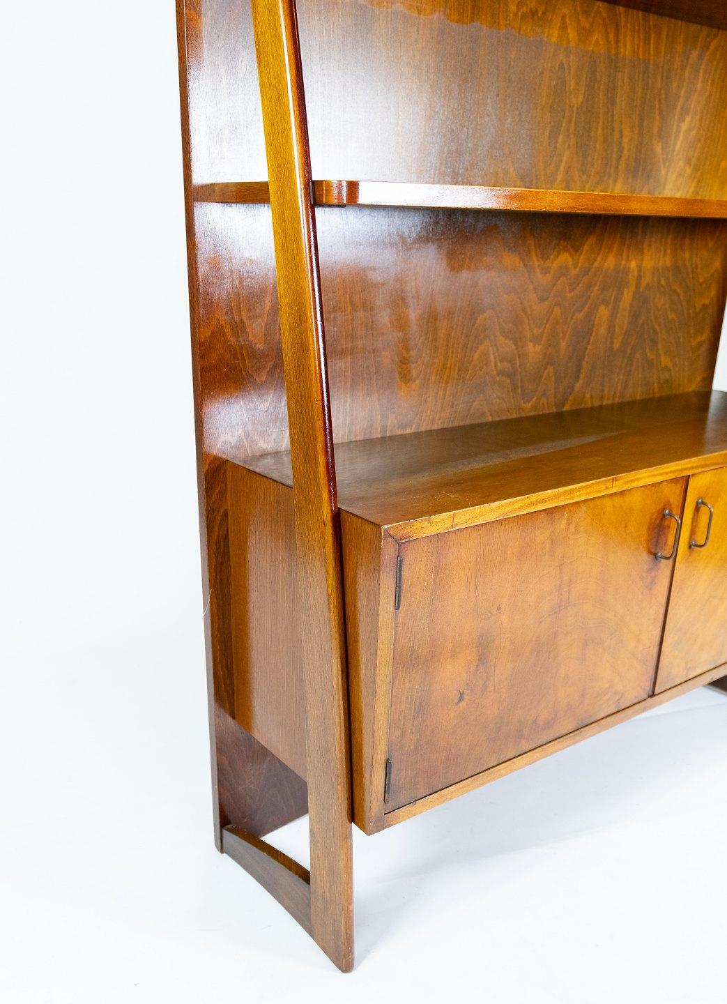 vintage walnut bookcase