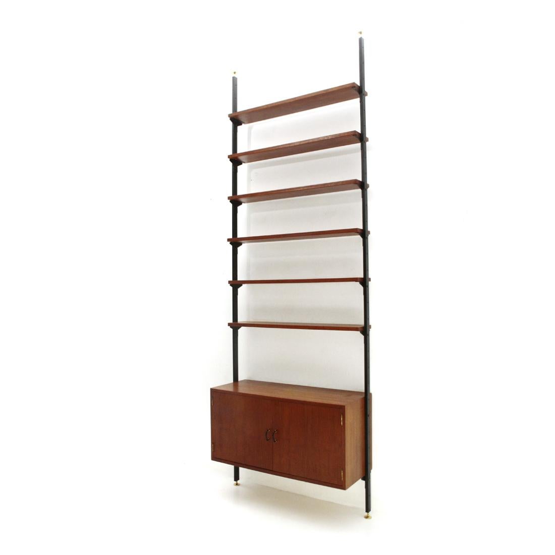 Mid-Century Modern Bookcase with Container and Shelves, 1960s