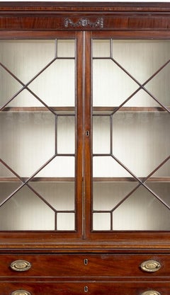 Bookcase with drawer desk