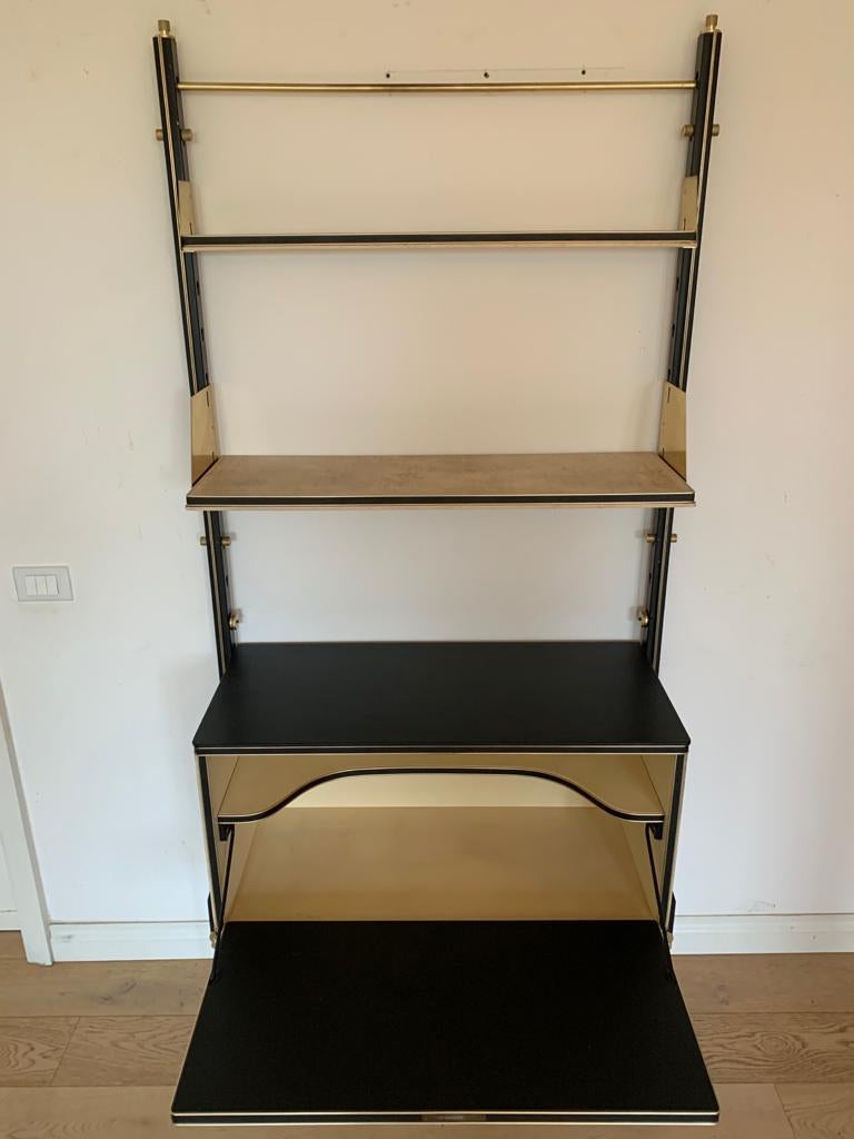 Mid-Century Modern Bookcase with Flap Compartment by Umberto Mascagni, 1950s For Sale