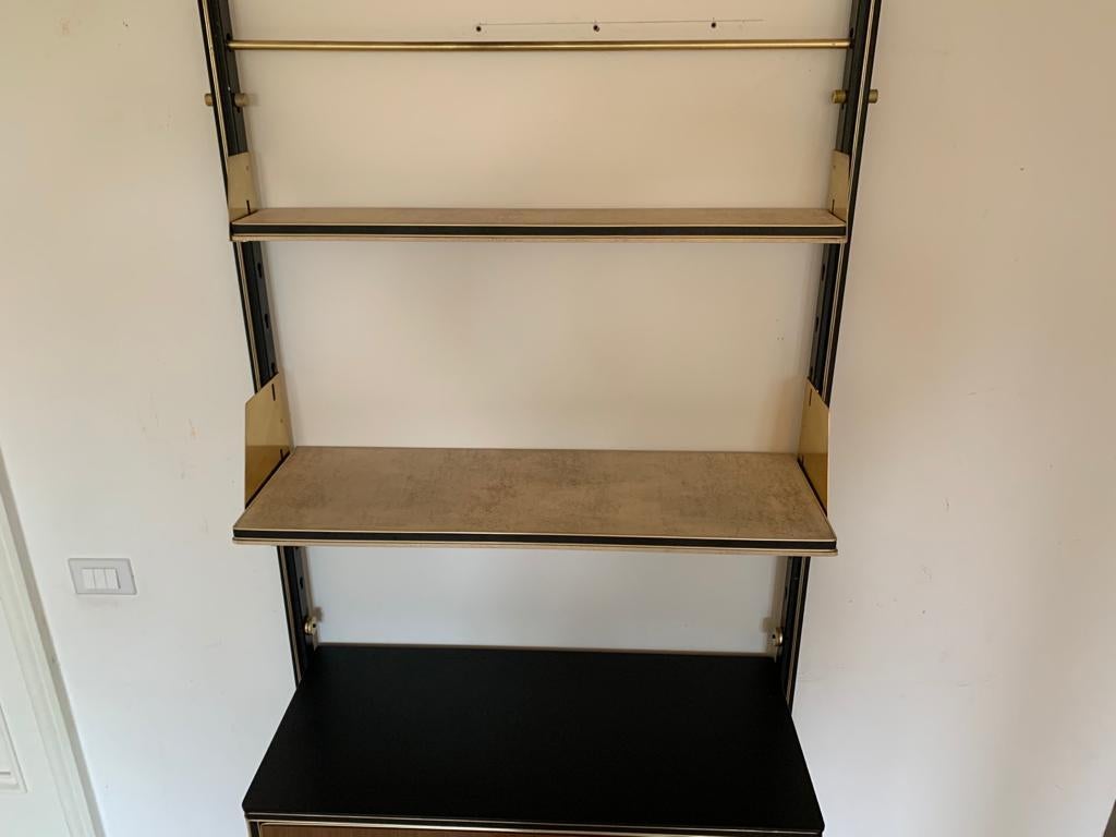 Bookcase with Flap Compartment by Umberto Mascagni, 1950s In Good Condition For Sale In Montelabbate, PU