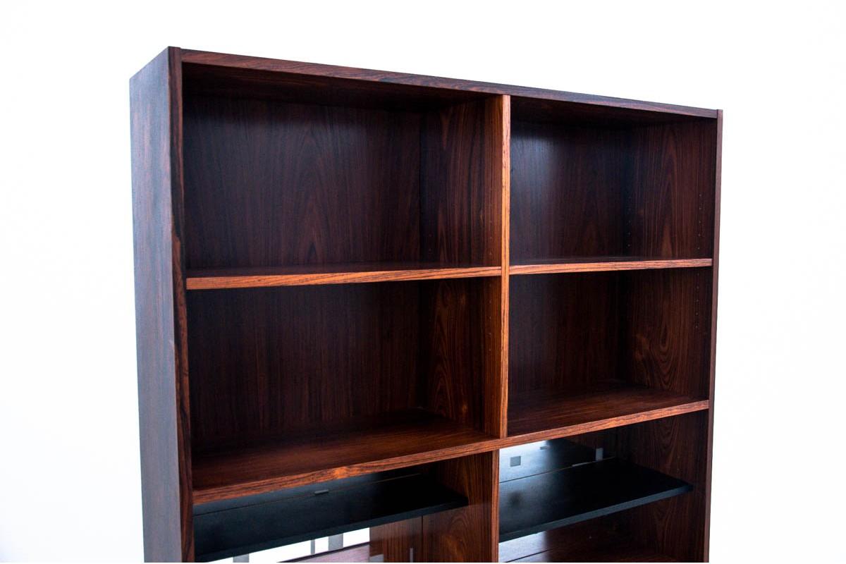 Bookcase with Mirrored Back, Rosewood, Danish Design, 1960s For Sale 1