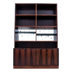 Bookcase with Mirrored Back, Rosewood, Danish Design, 1960s