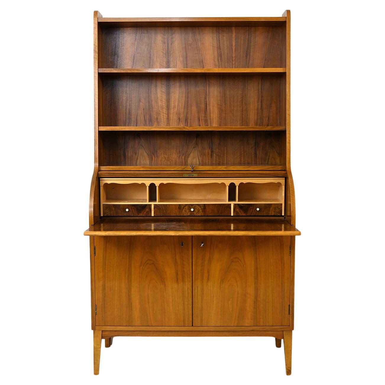Sideboard Bookcase with PullOut Desk For Sale at 1stDibs
