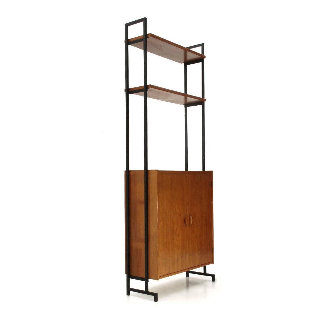 Mid-Century Modern Bookcase with Storage Compartment, 1960s
