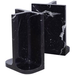Bookends Charles & Elie in Marquina Marble