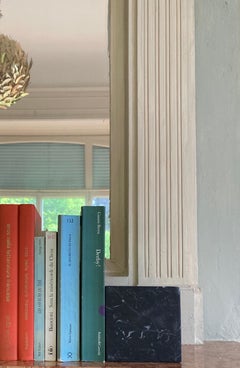 Bookends in Spanish Black Marquina Marble Minimalist Design