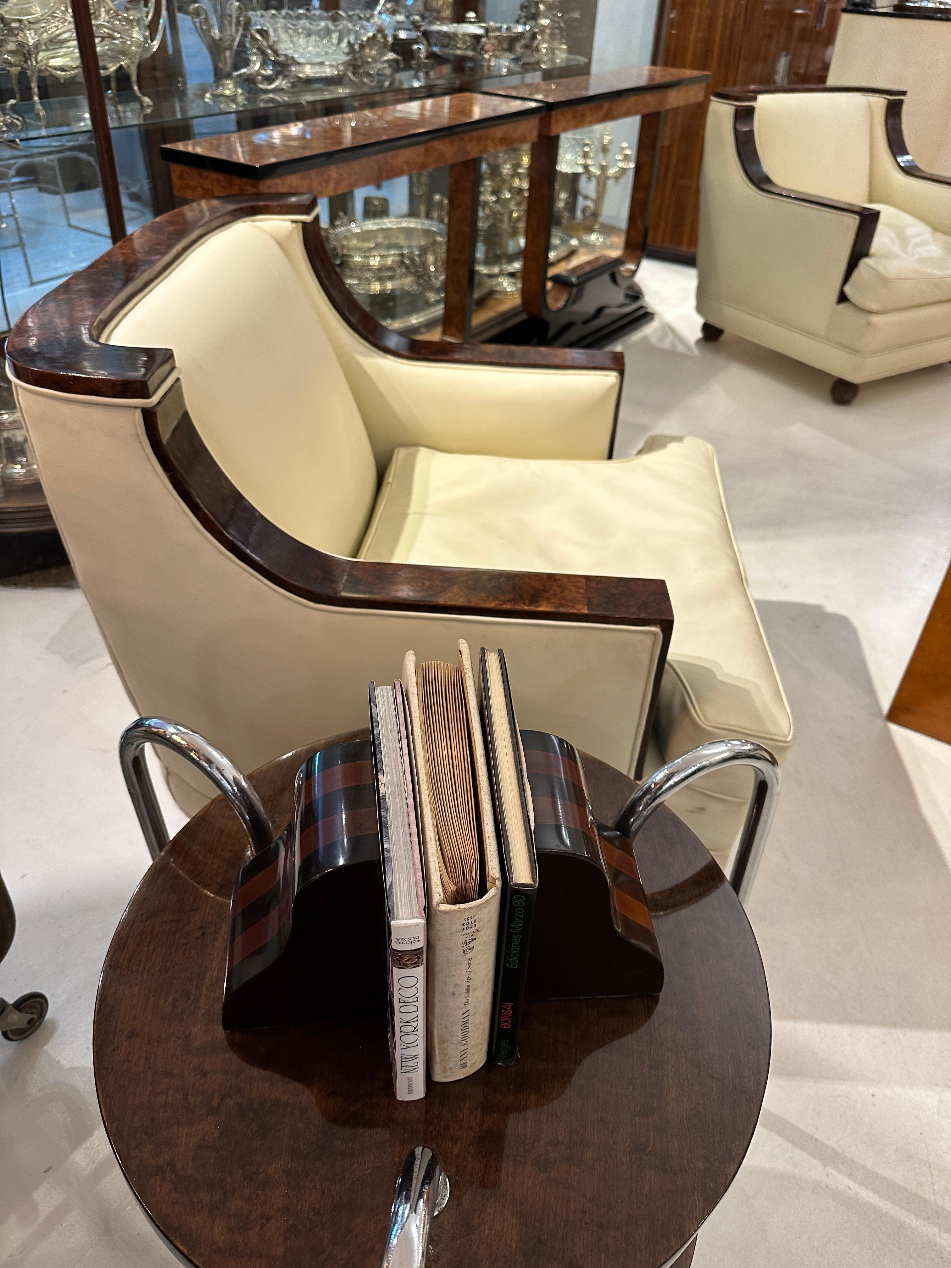 Fermalibri in legno, Wood , Stile: Art Deco in vendita 11