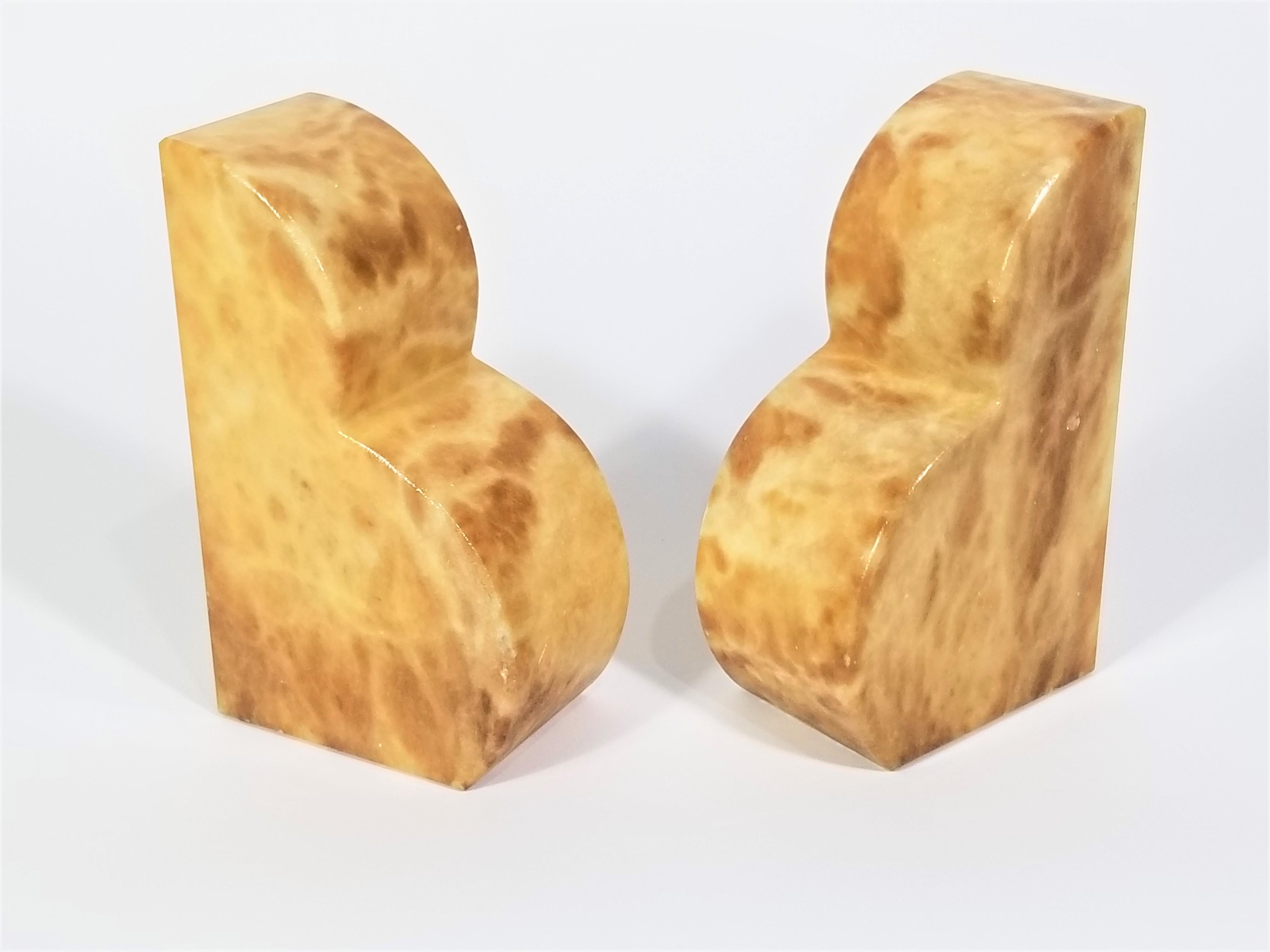 Bookends Italian Marble Made in Italy Mid Century 11