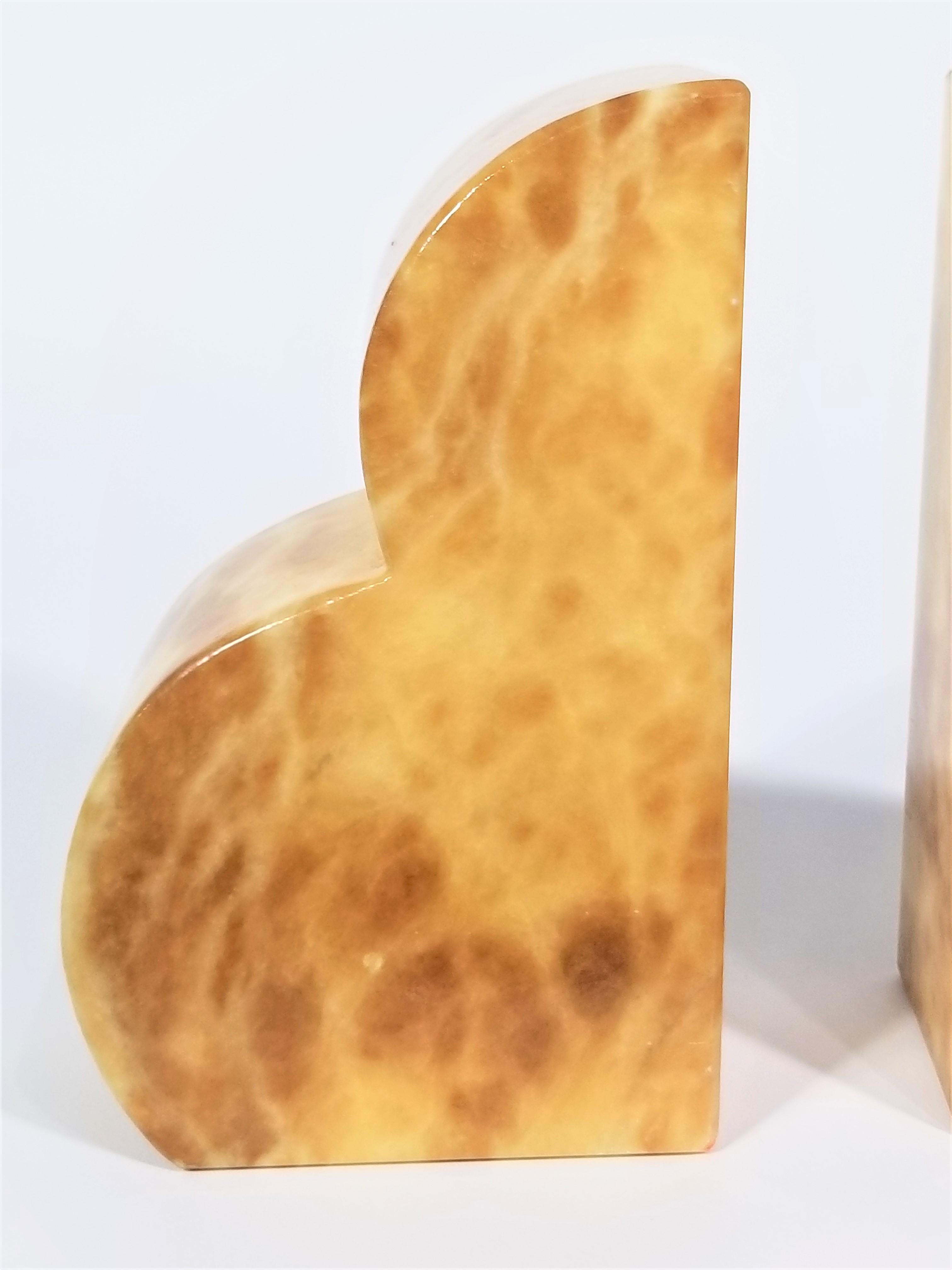 Bookends Italian Marble Made in Italy Mid Century 4