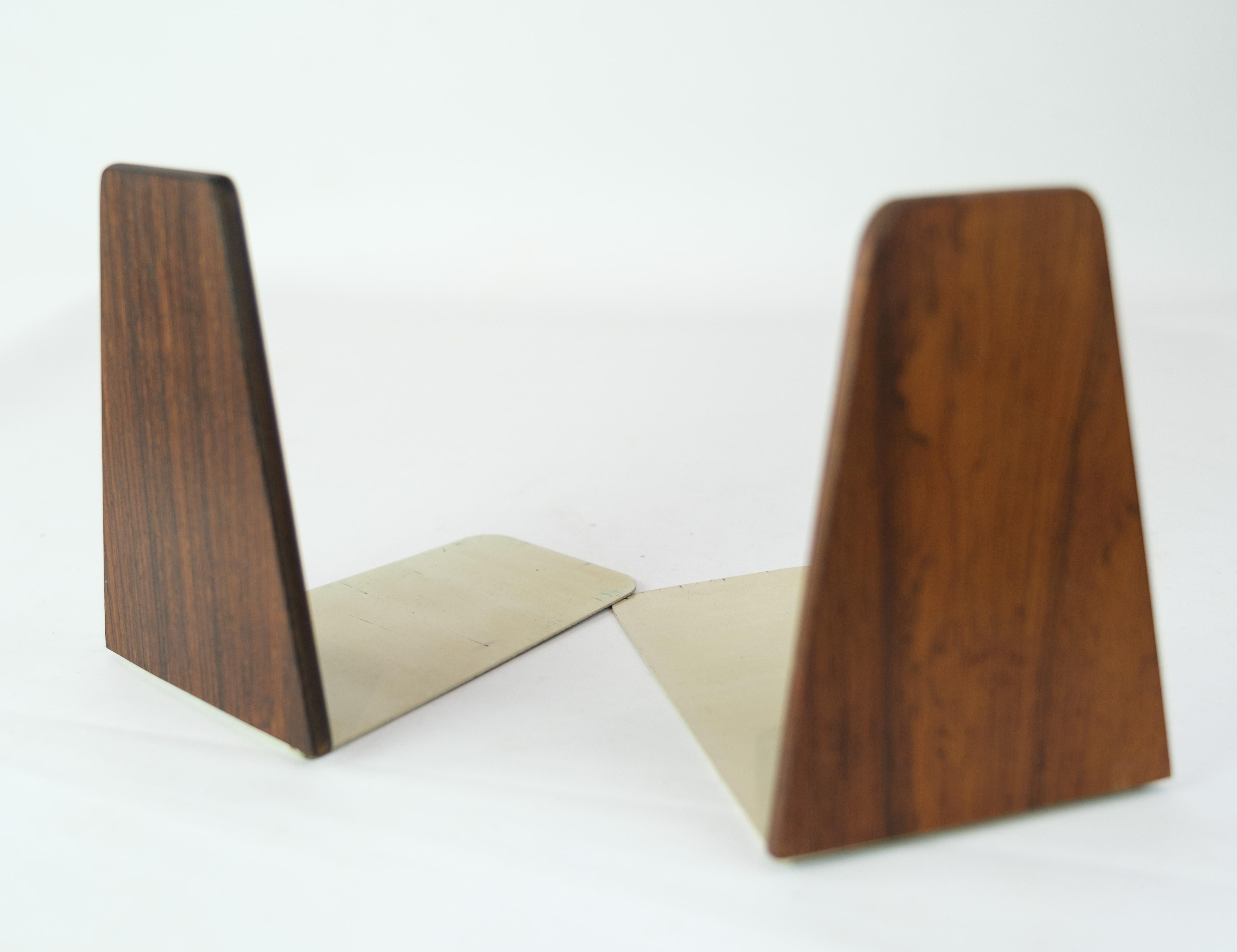 Danish Bookends, Rosewood, 1960 For Sale
