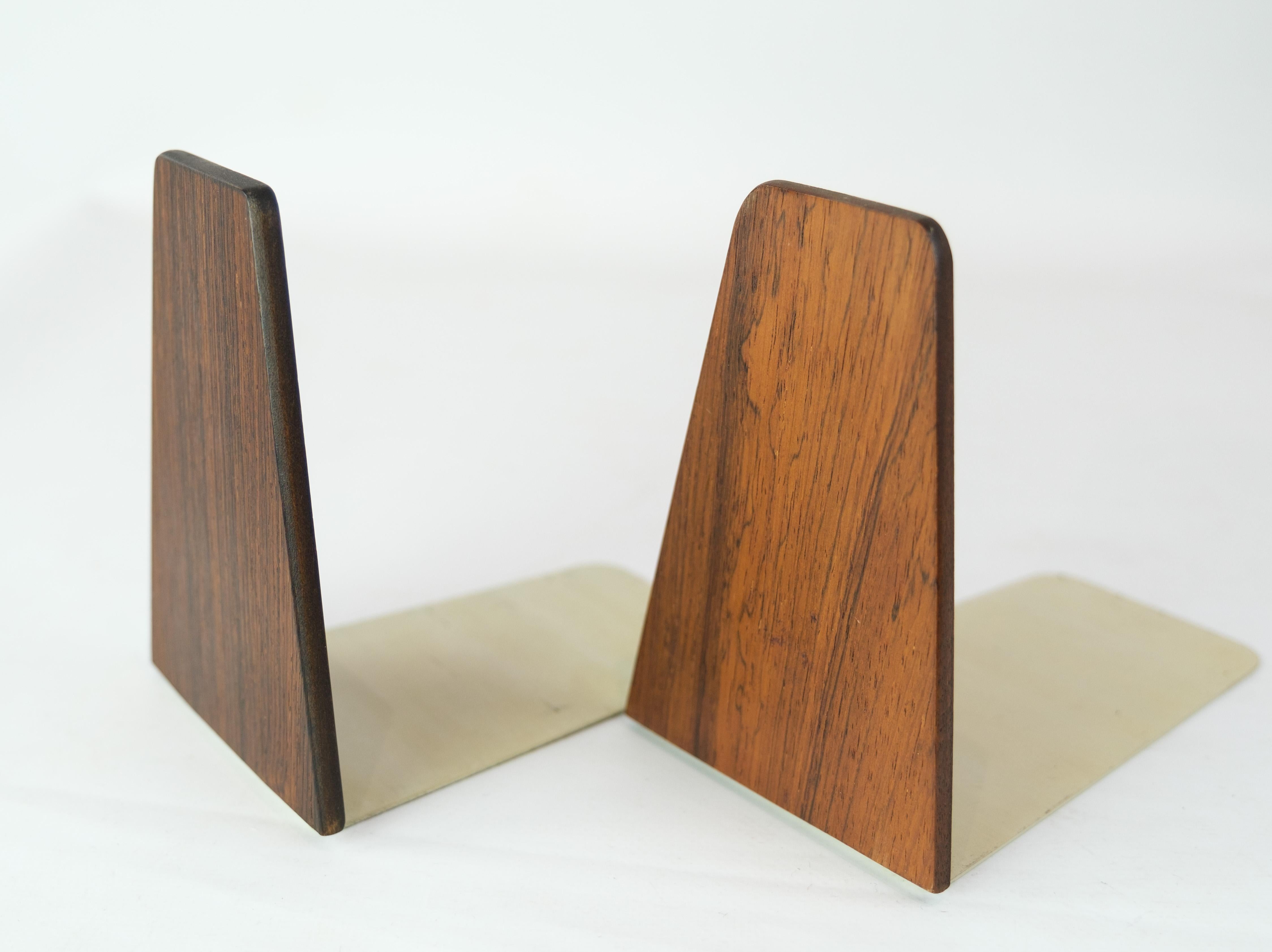 Mid-20th Century Bookends, Rosewood, 1960 For Sale