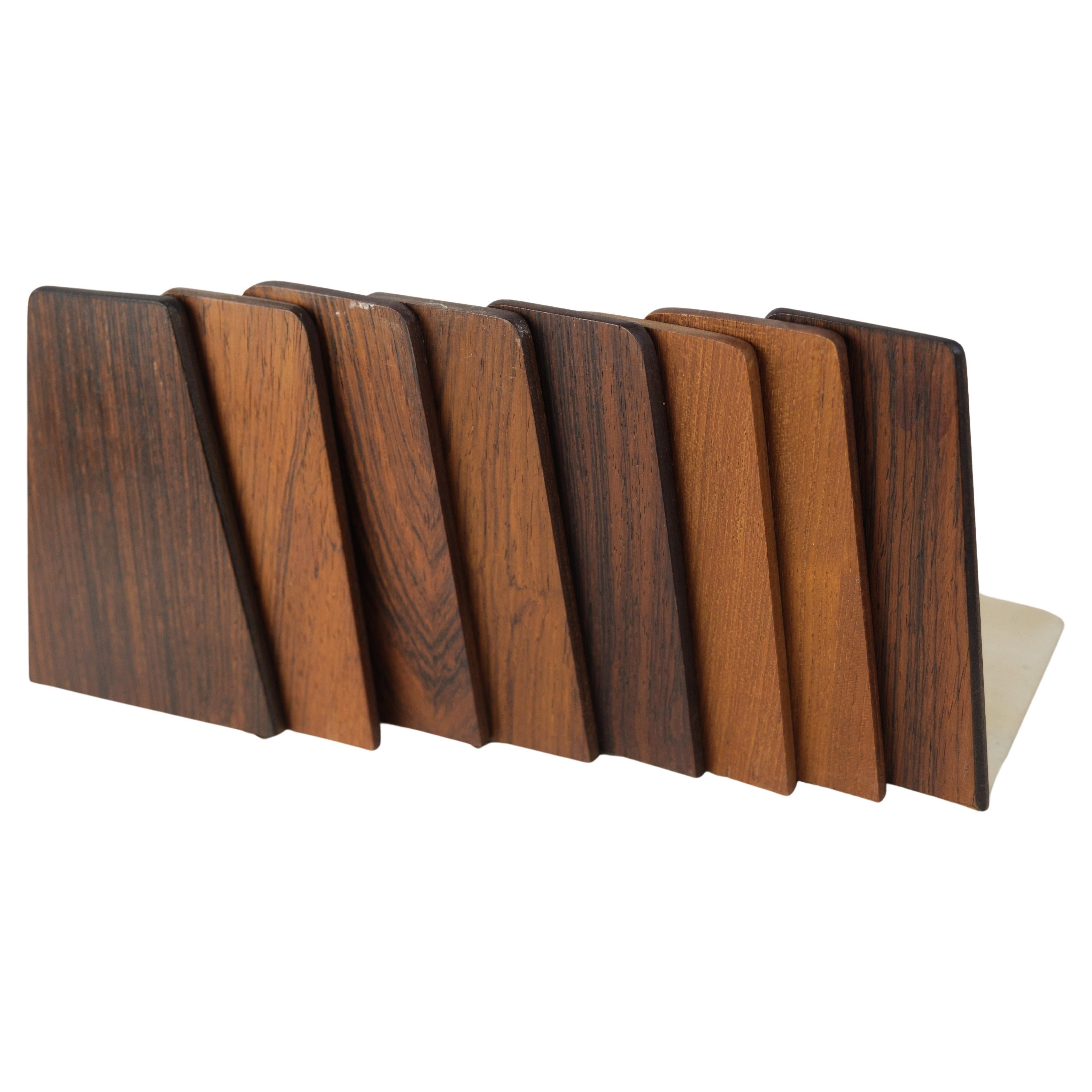 Bookends, Rosewood, 1960 For Sale