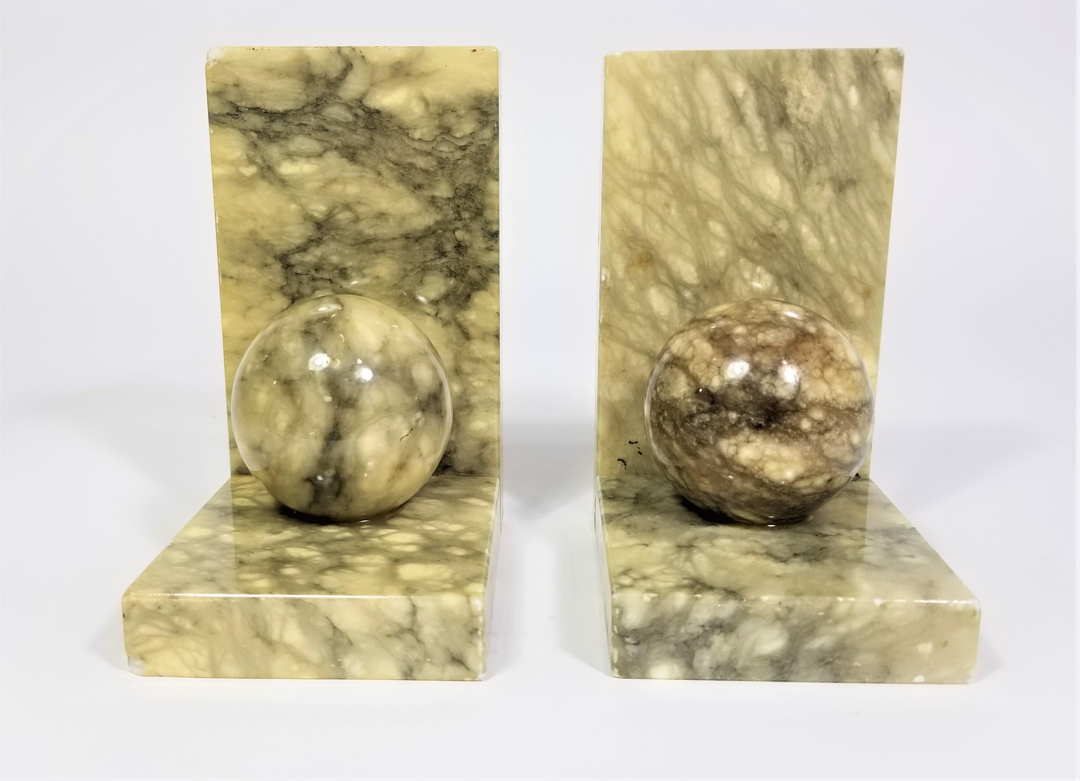 Bookends Vintage Italian Alabaster Marble For Sale 4