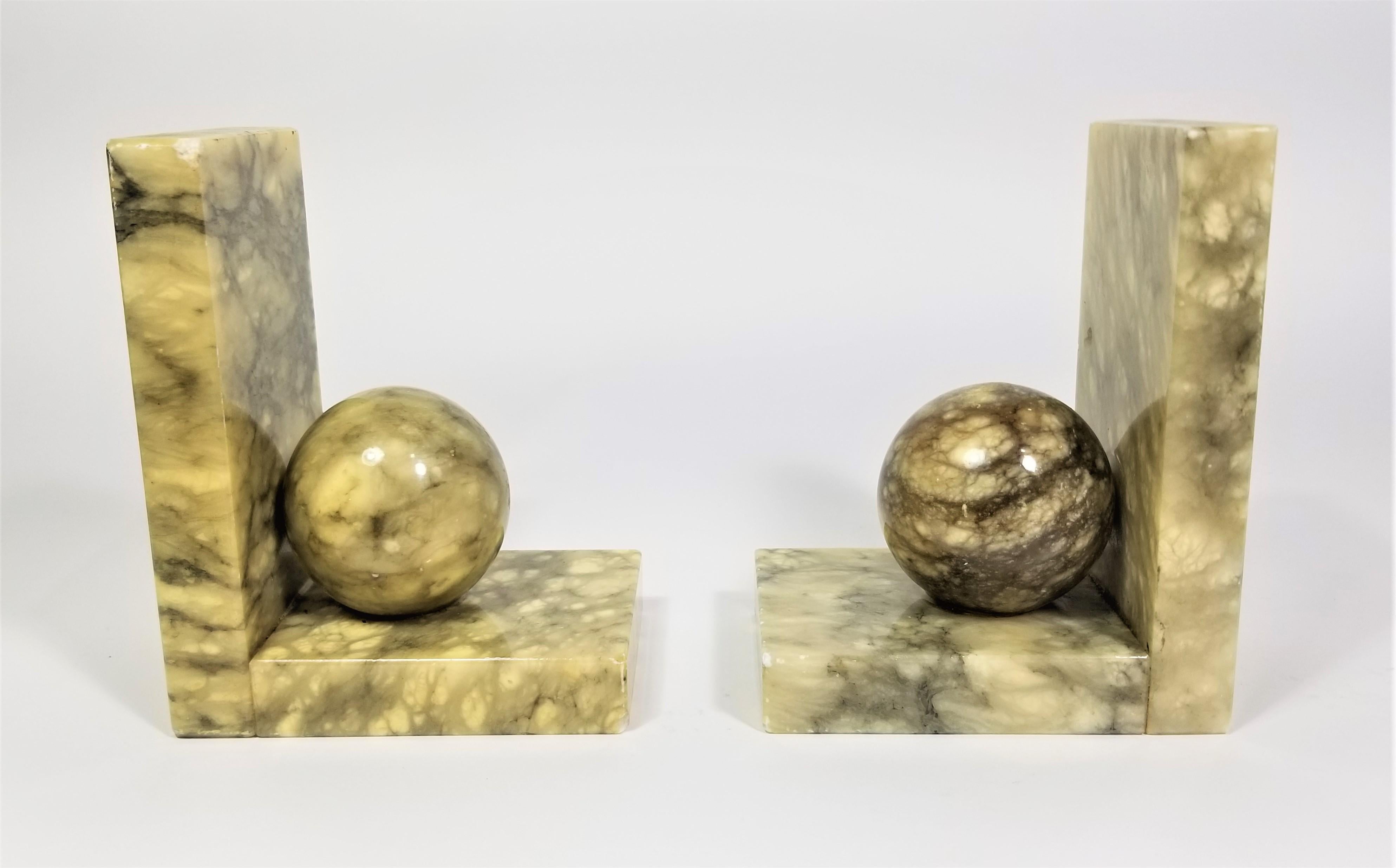 Bookends Vintage Italian Alabaster Marble For Sale 6